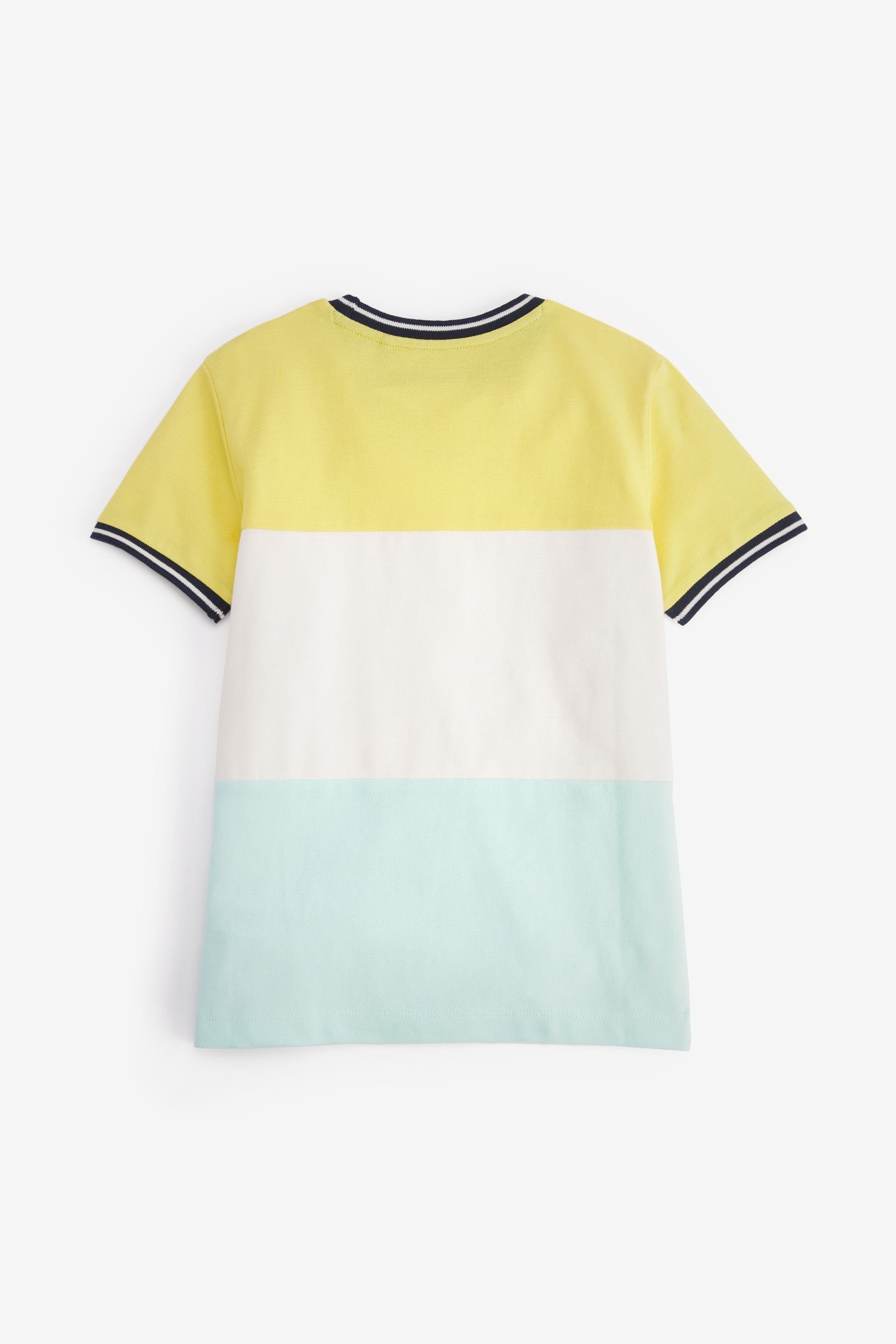 Kinder Shirts Next T-Shirt T-Shirt in Colourblock-Optik