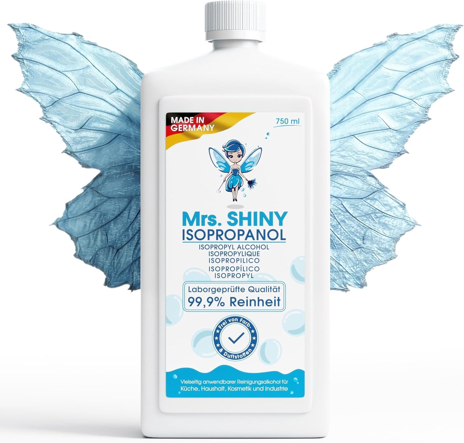 Mrs Shiny Mrs Shiny-Isopropanol Reinheit 99,9% 750ml Reinigungsalkohol