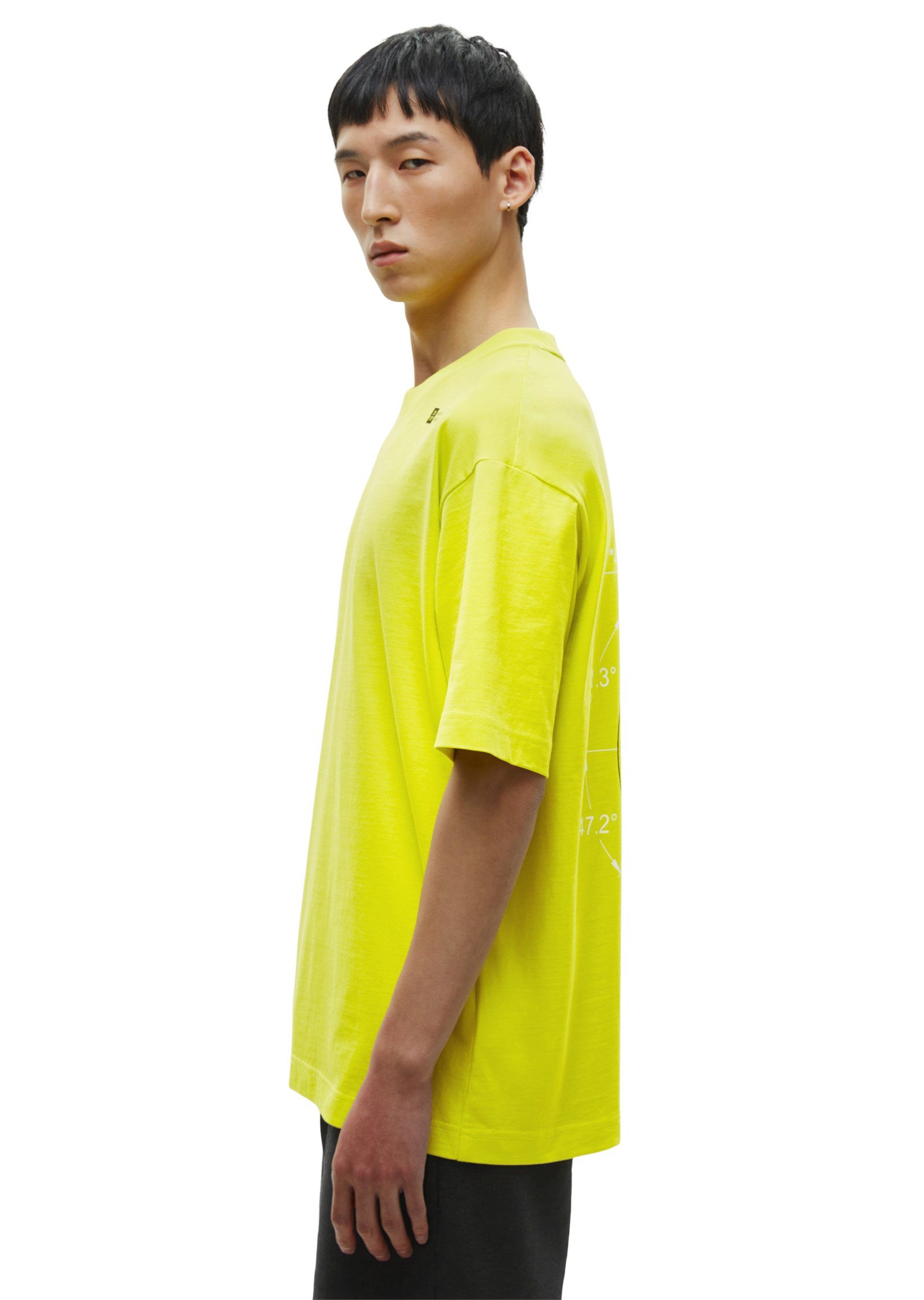 und gelb Rückenprint T-Shirt Logo O'Polo Marc mit