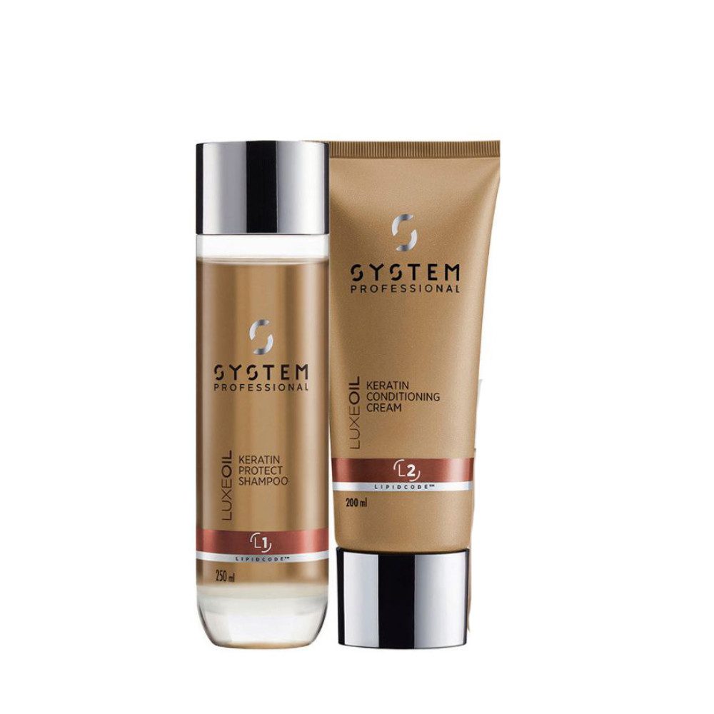 System Professional Haarpflege-Set System Professional LuxeOil Set – Shampoo 250 ml & Conditioning Cream, 2-tlg., reichhaltig
