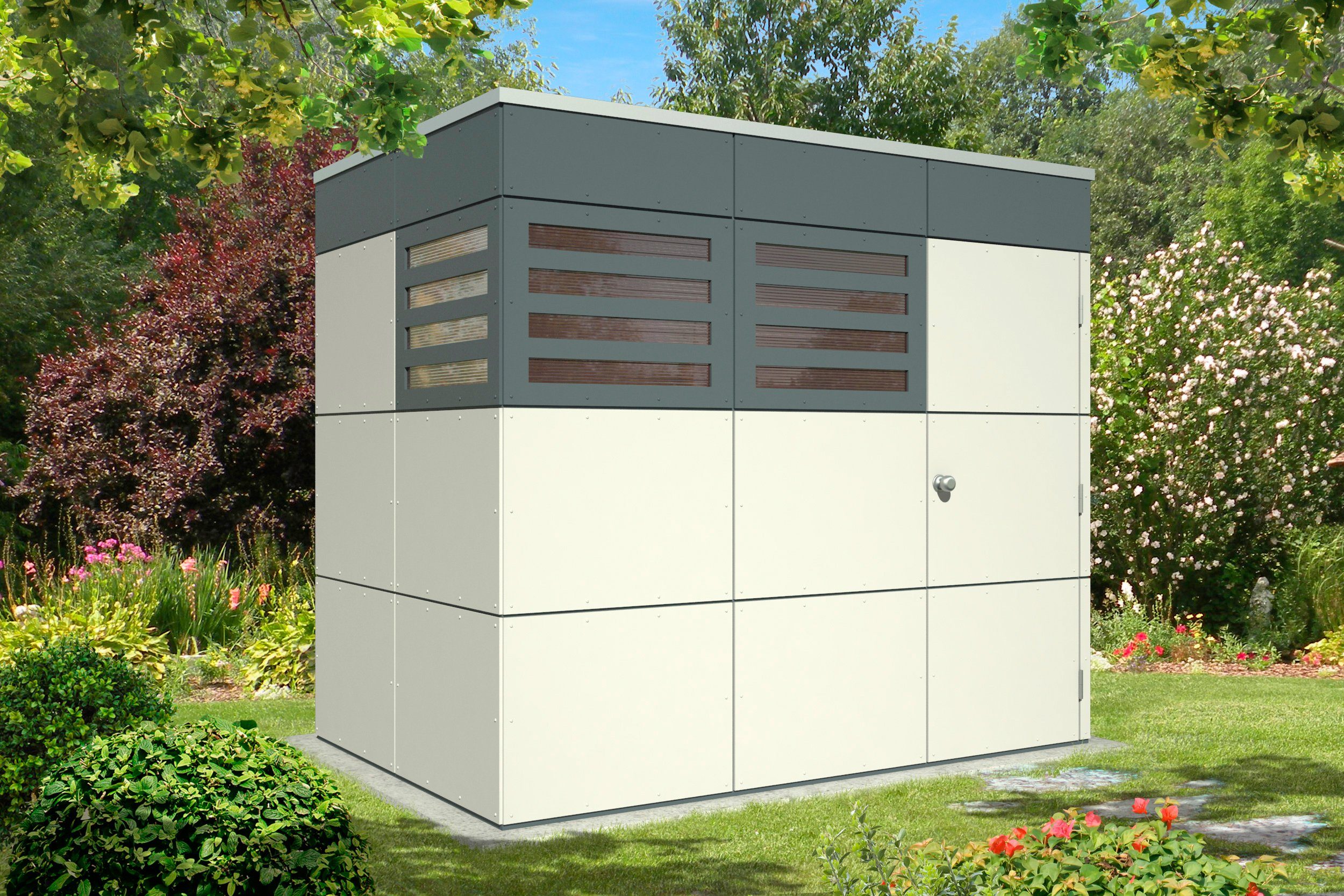 Skanholz Gartenhaus CrossCube Sydney 2, BxT: 253x169 cm