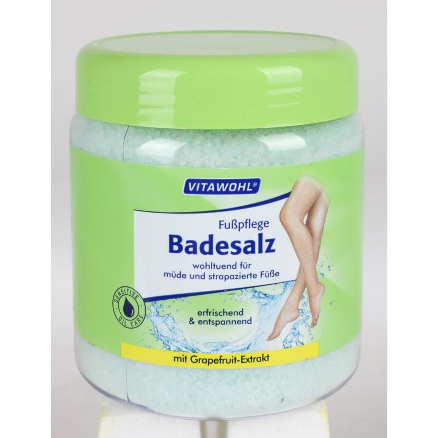 Schmees GmbH Badesalz 6x Vitawohl Fußpflege Badesalz 600g Balsam Schutz Trockene Füße