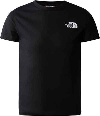 The North Face T-Shirt »TEEN S/S SIMPLE DOME TEE« mit Logoprint auf der linken Brust