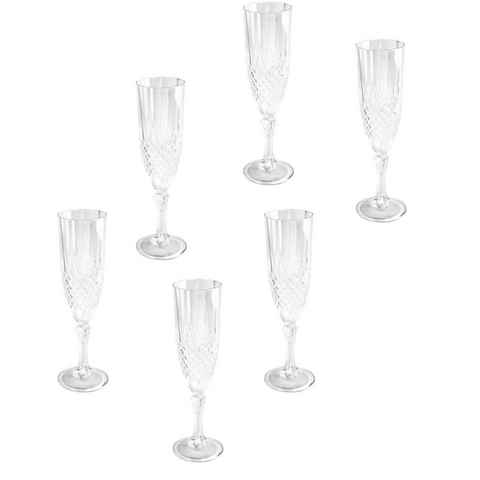 *Alpina* Sektglas Camping Sektglas - Champagnerglas - Kunststoff, Kunststoff