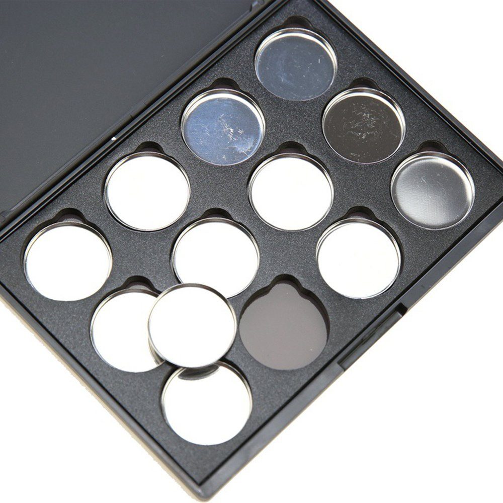 Housruse Lidschatten Leere Magnetische Lidschatten-Make-Up-Palette Mit 12  Stück 26 mm, Lidschatten-Palette DIY-Lidschattenpalette