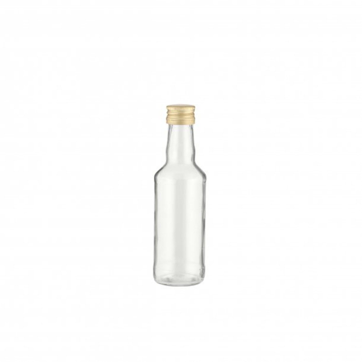 axentia Trinkflasche, 200 ml mit Schraubverschluss mit goldenem Deckel für DIY und Küche