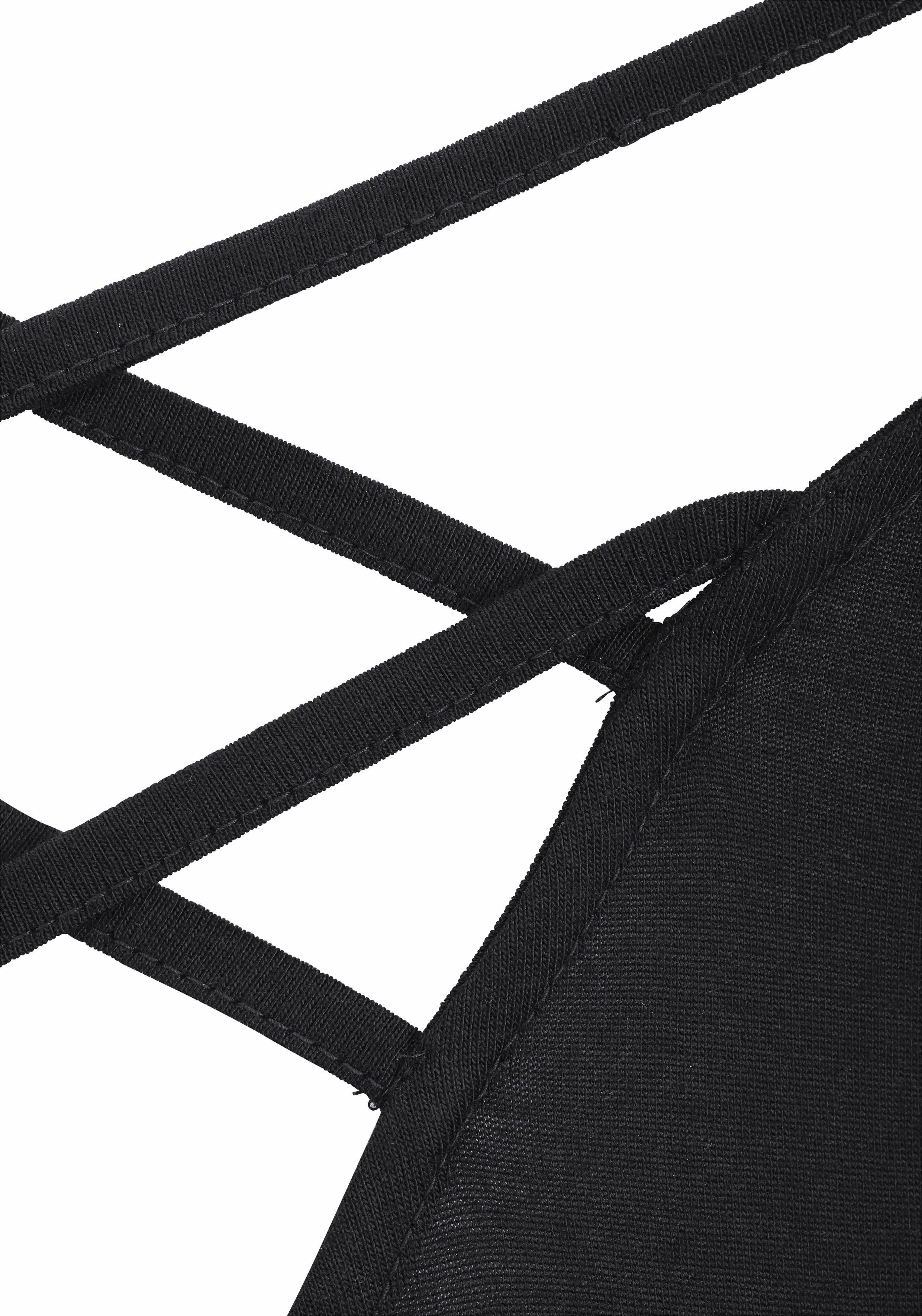 LASCANA Strandtop mit gekreuzten Trägern im Rücken, lockeres Spaghettitop