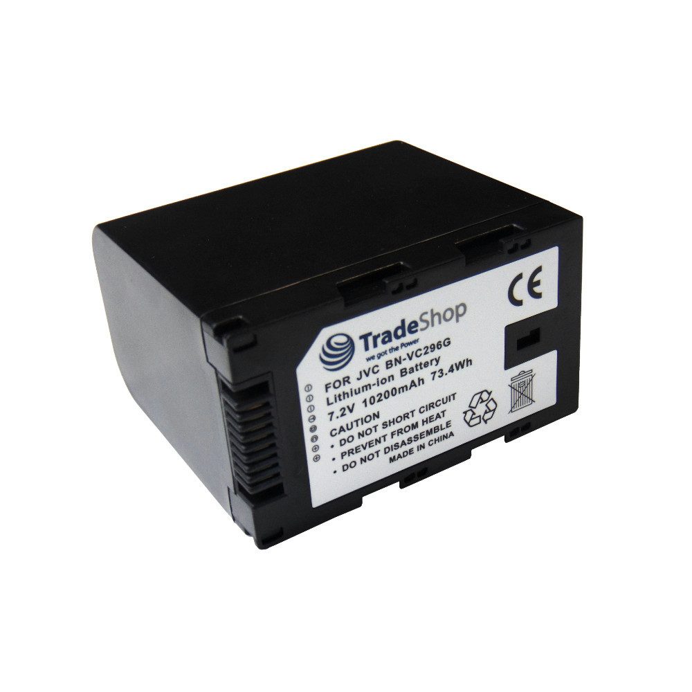 Trade-Shop Akku passend für JVC BN-VC264G BN-VC296G GY-HC550 GY-HC550E Kamera-Akku Li-Ion 10200 mAh (7,2 V)