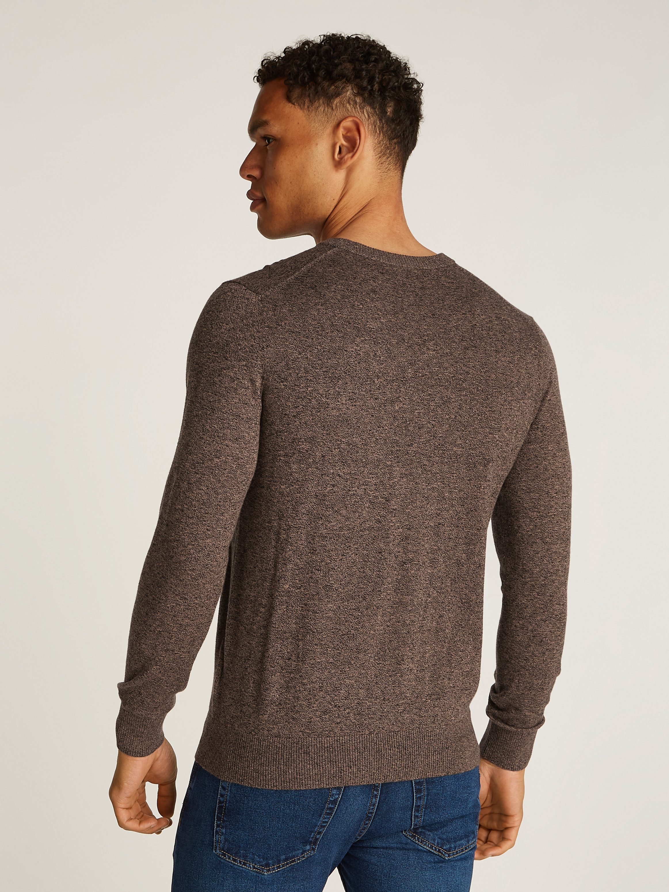 Calvin Klein Rundhalspullover MOULINE CN SWEATER günstig online kaufen
