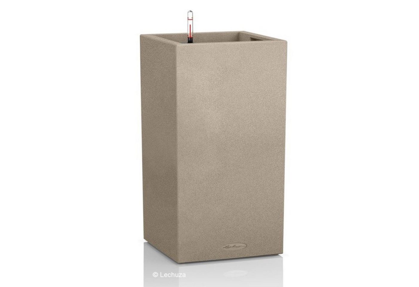 Lechuza® Pflanzkübel Pflanzsäule Canto Stone 40 high sandbeige (Komplettset)