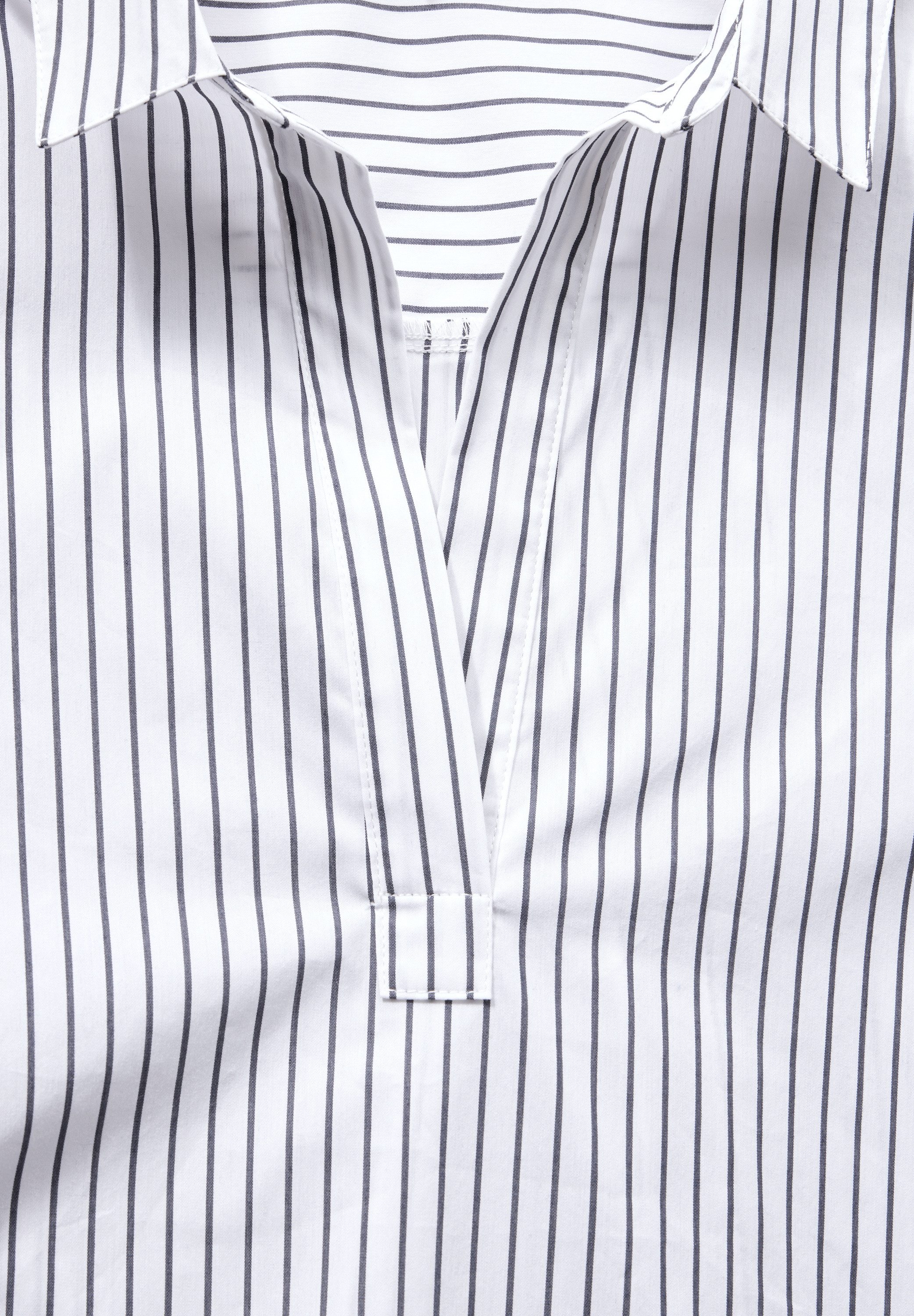 STREET ONE Longbluse aus Baumwolle mit Stretchanteil