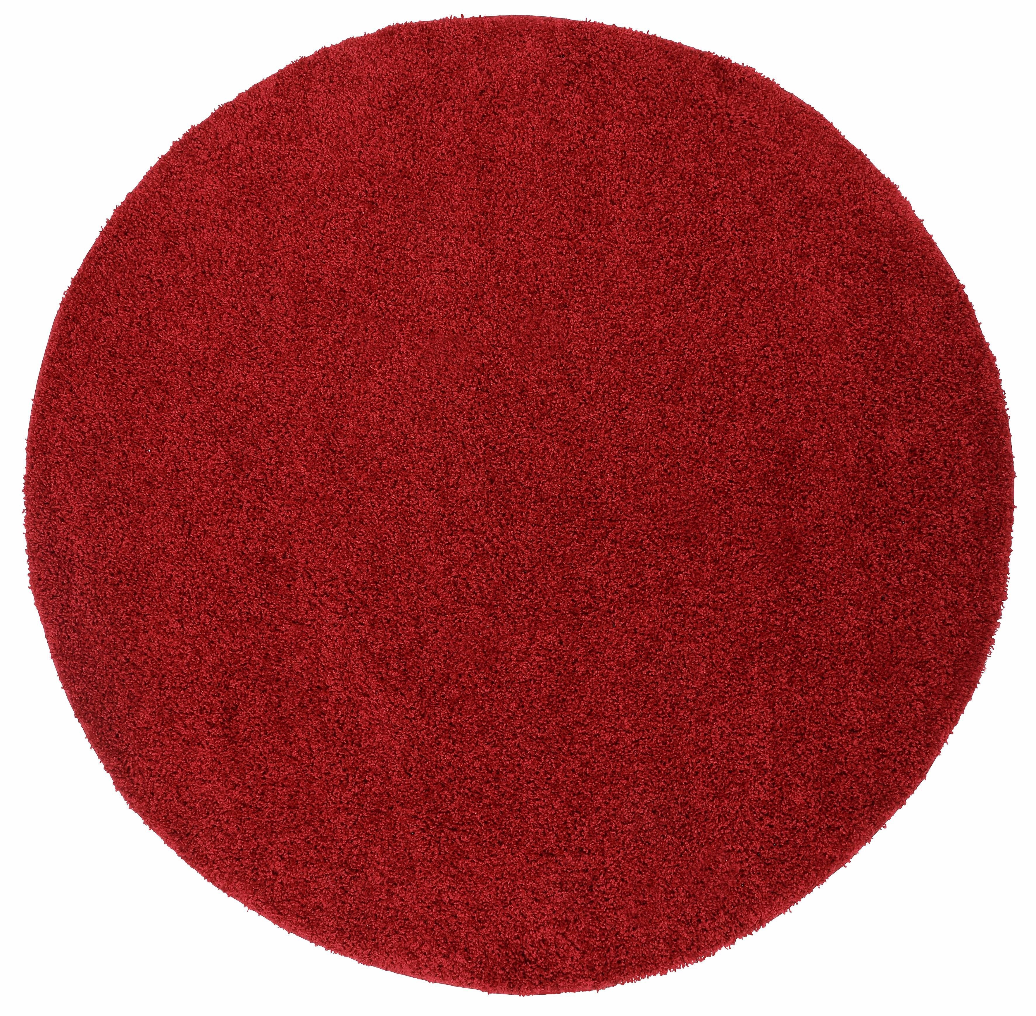 mm, home, rot Bodrum, my weicher Hochflor-Teppich Höhe: rund, einfarbig Flor, 30