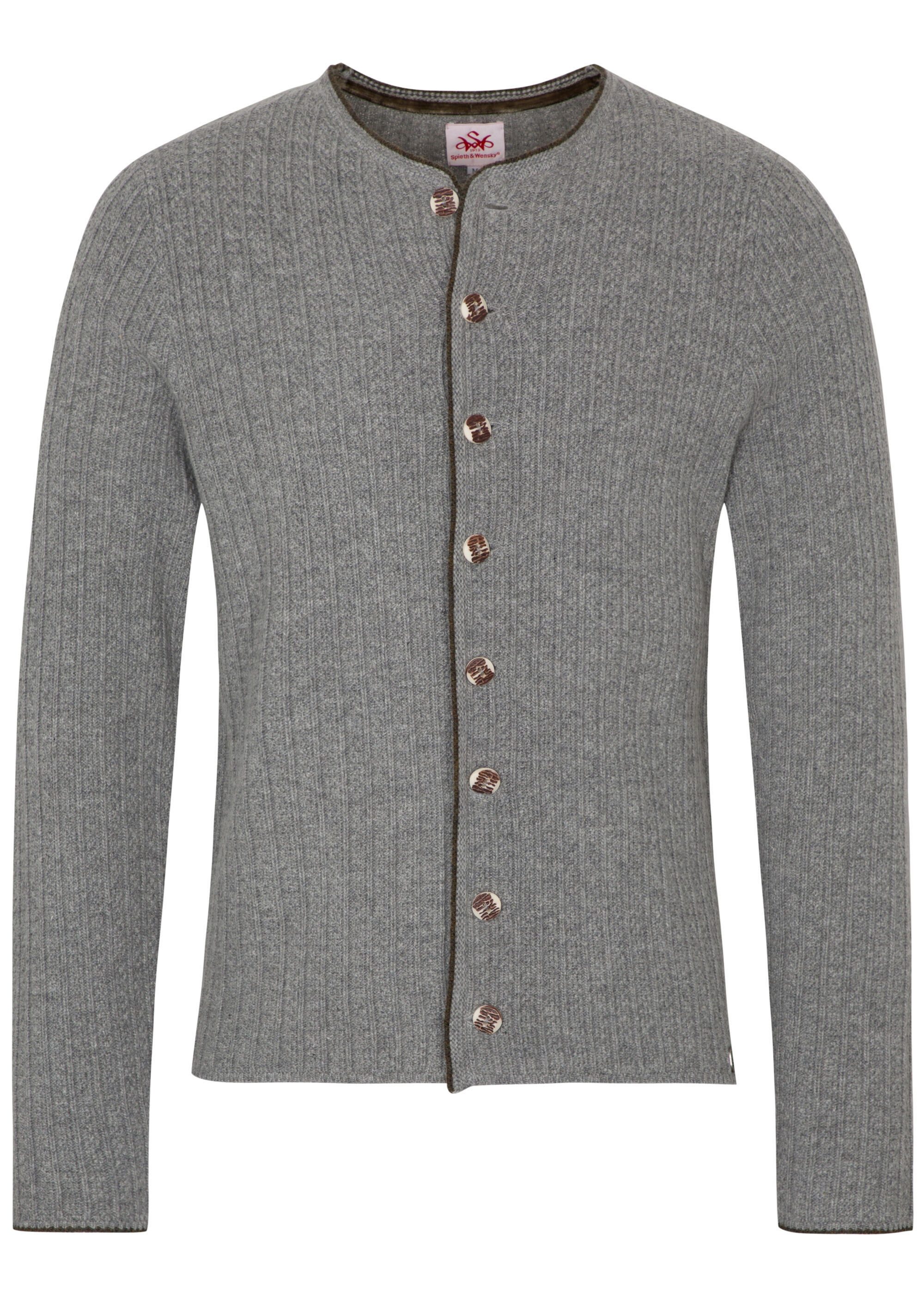 Spieth & Wensky Trachtenstrickjacke Gerber (1-tlg) mit Holzknöpfe günstig online kaufen