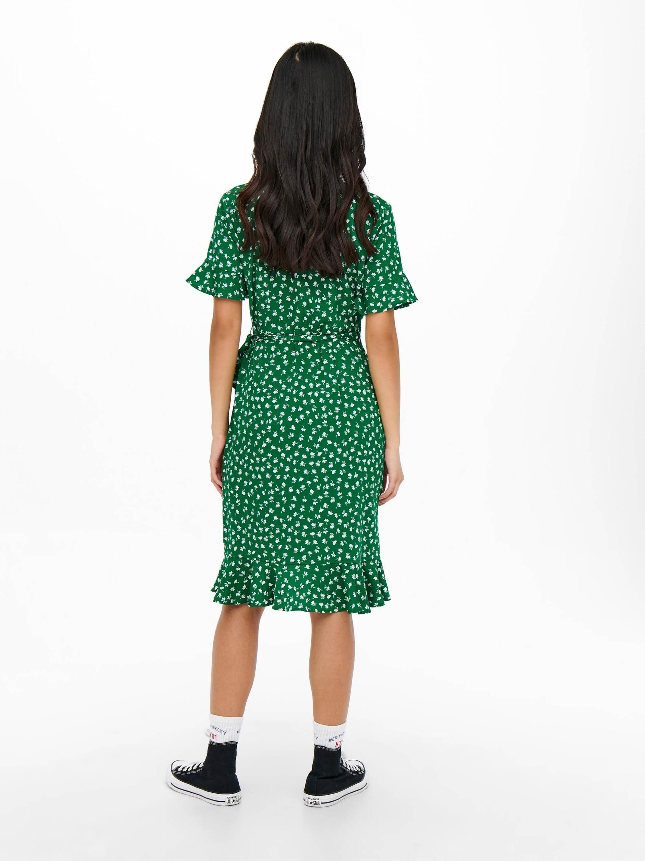 ONLY Sommerkleid Olivia (1-tlg) Wickel-Design