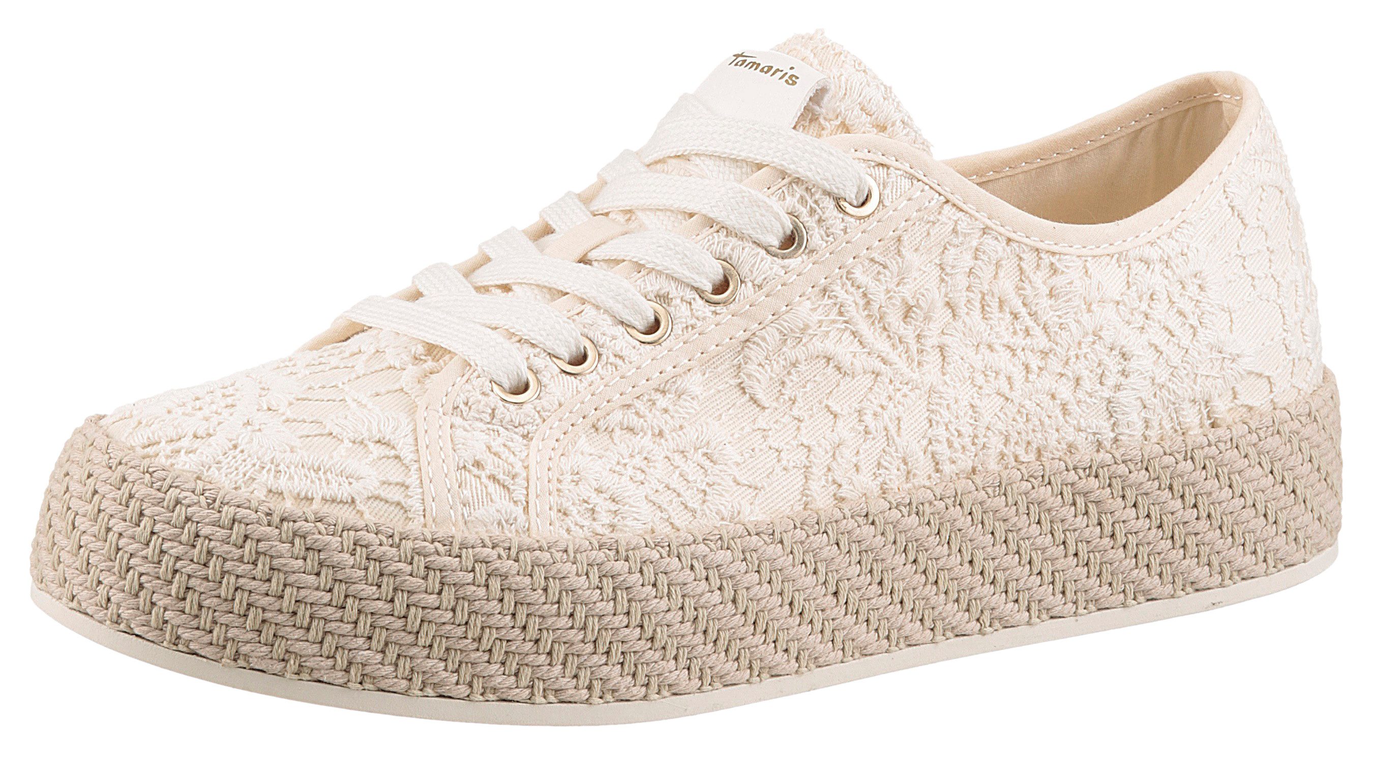 Tamaris Plateausneaker, Freizeitschuh, Halbschuh, Schnürschuh mit günstig online kaufen