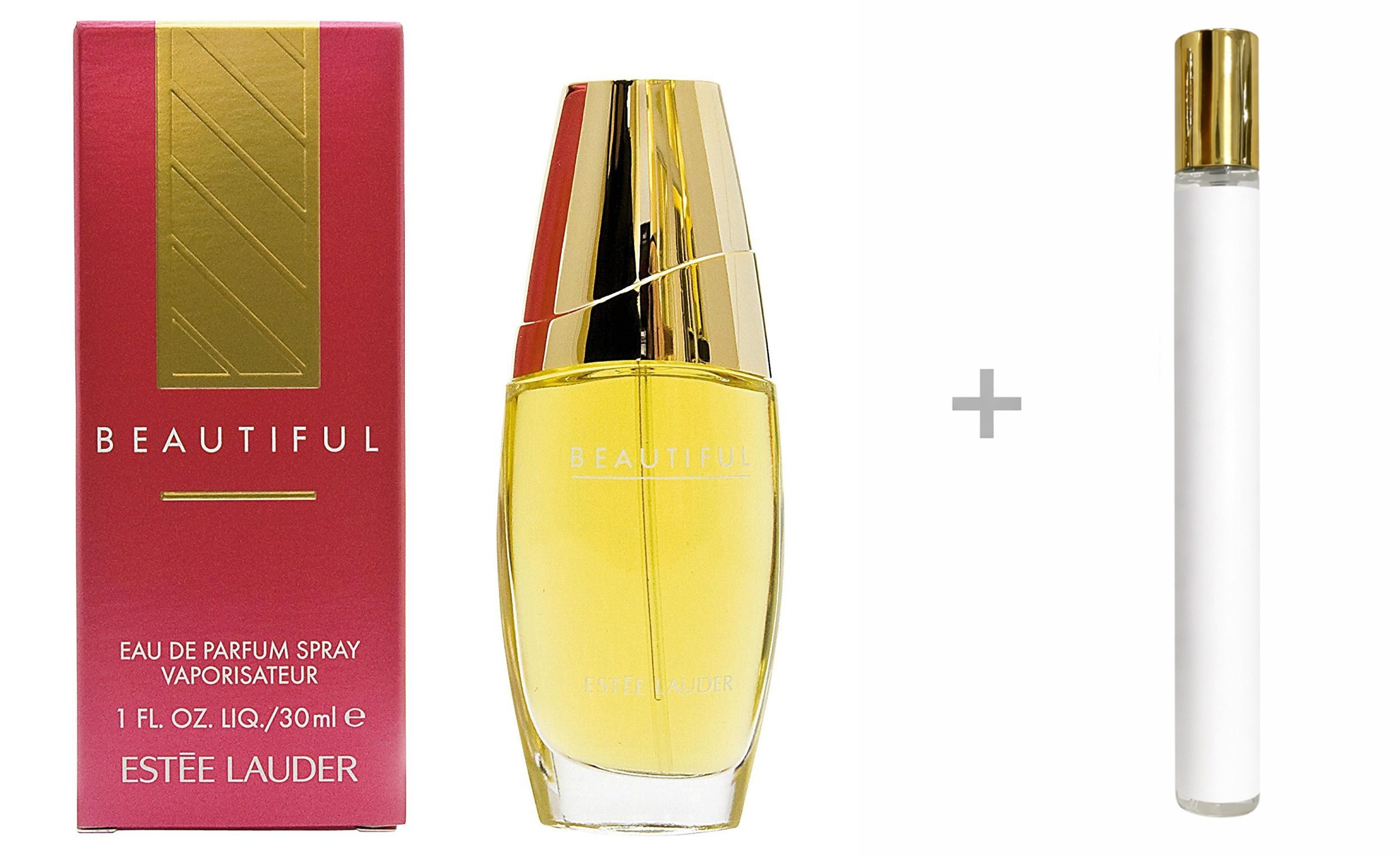 ESTÉE LAUDER Duft-Set Beautiful Eau de Parfum (EDP) Damen Spray, Blumig-warmer Duft mit Rose, Jasmin, Sandelholz und Amber