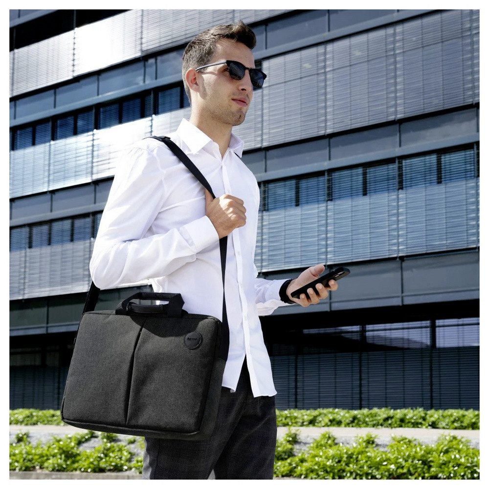 Hama Laptoptasche Hama Notebook Tasche Genua Passend für maximal: 39,6 cm (15,6) Schwa