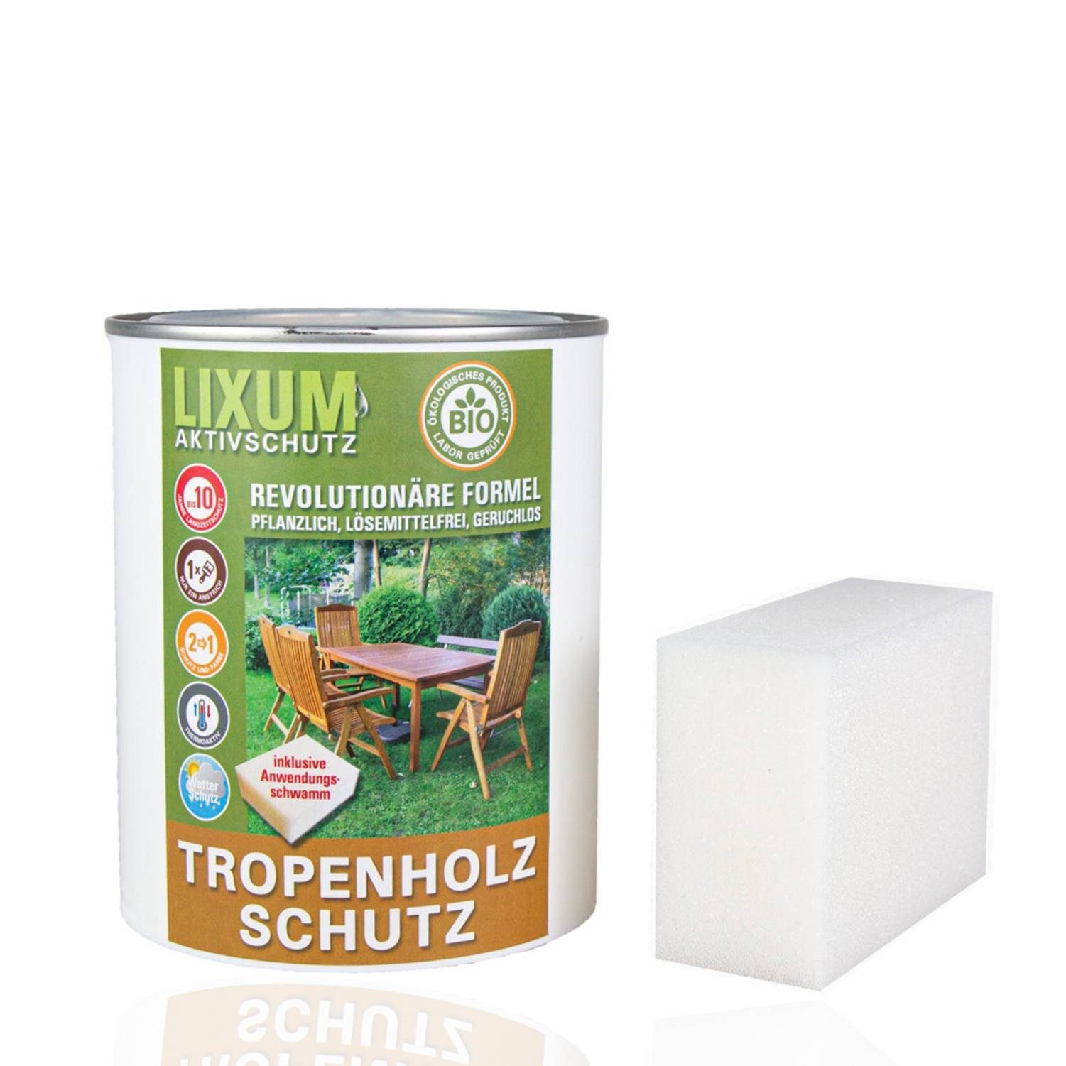 LIXUM Holzschutzlasur LIXUM Biologischer Holzschutz Tropenholzschutz Palisander