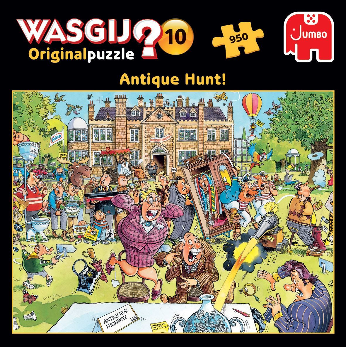 Jumbo Spiele Puzzle Wasgij Original 10 Antiquitätenjagd! 950 Teile Puzzle, günstig online kaufen