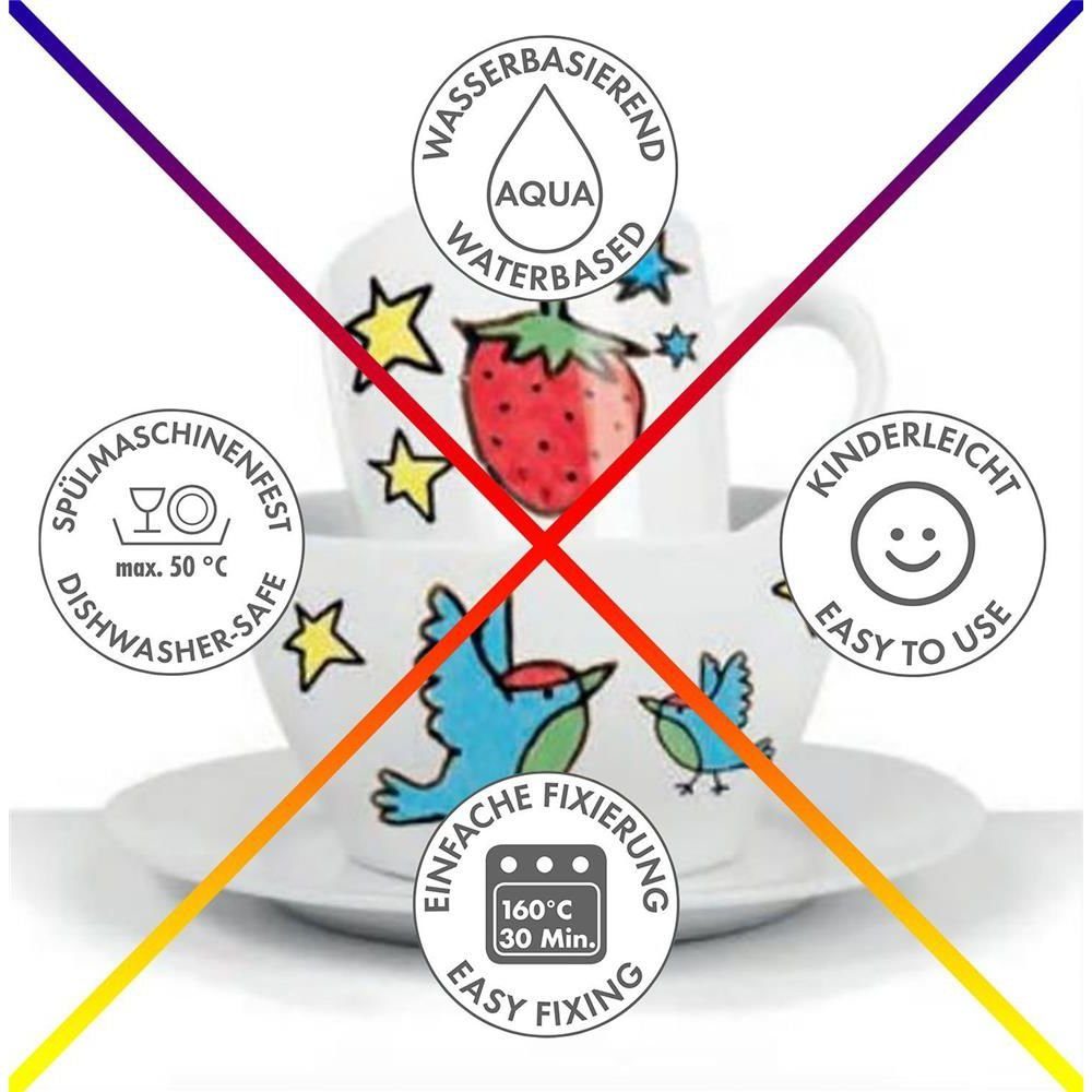 Marabu Malstift Porcelain und Glas Kids, Mega Fun 1