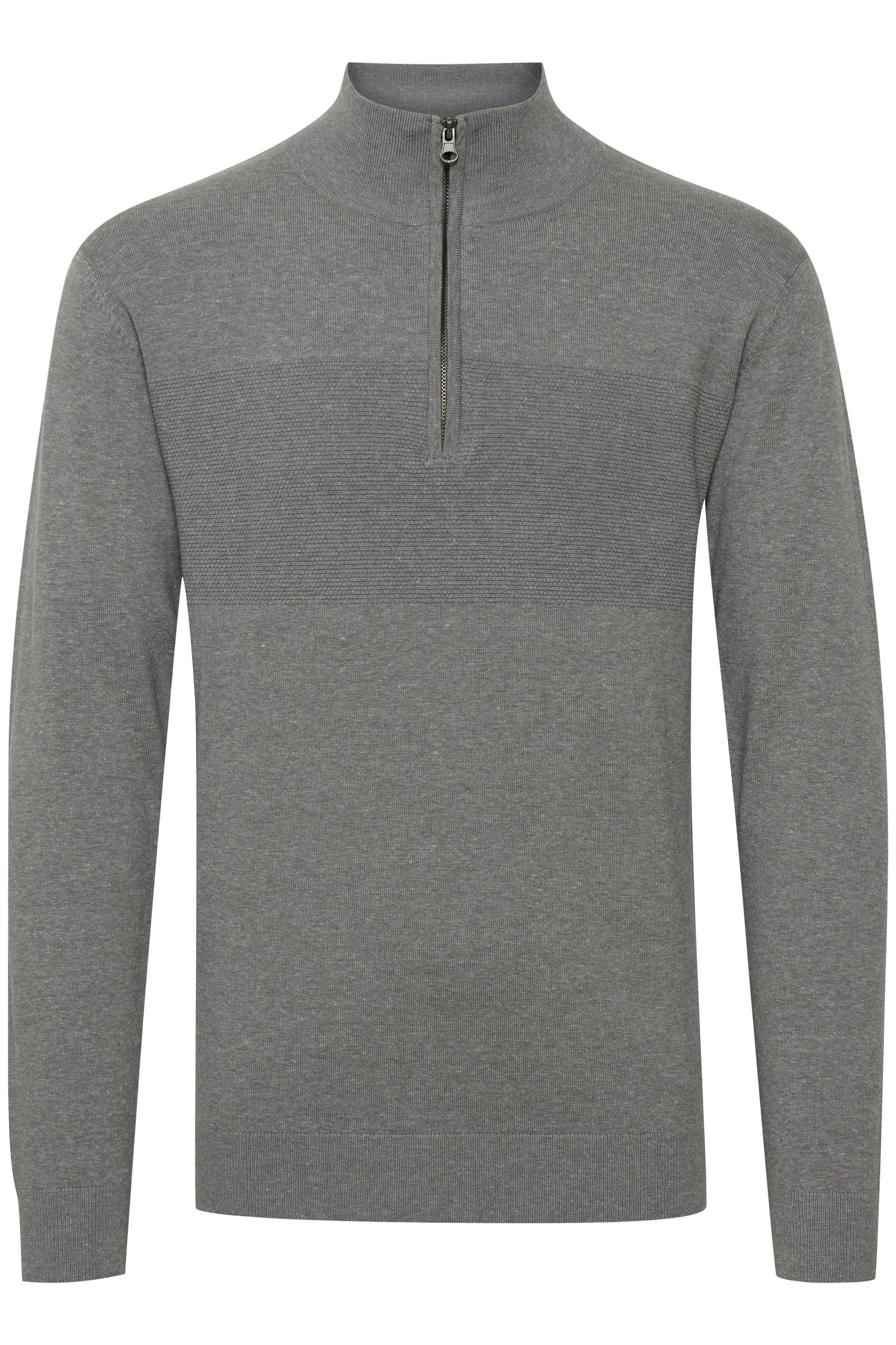 Indicode Troyer IDErno Strickpulli mit Reißverschluss günstig online kaufen