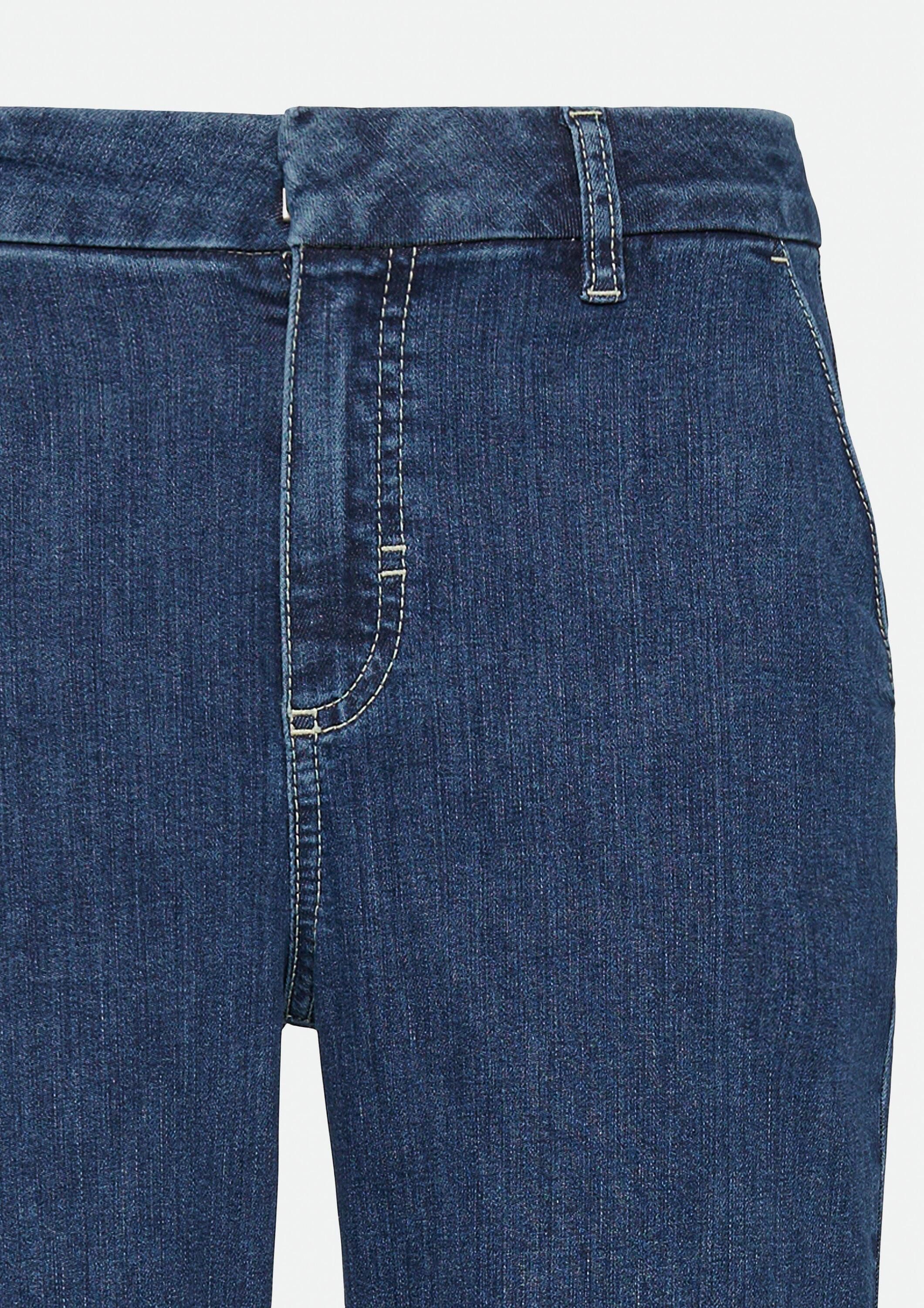 comma Bootcut-Jeans Jeans-Hose Elastische Jeans mit Flared Leg