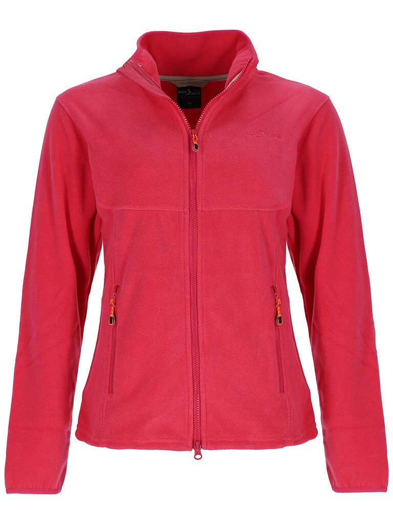 Blue Wave Fleecejacke Marcy Damen Jacke Marcy in moderner Streifenoptik mit Stehkragen