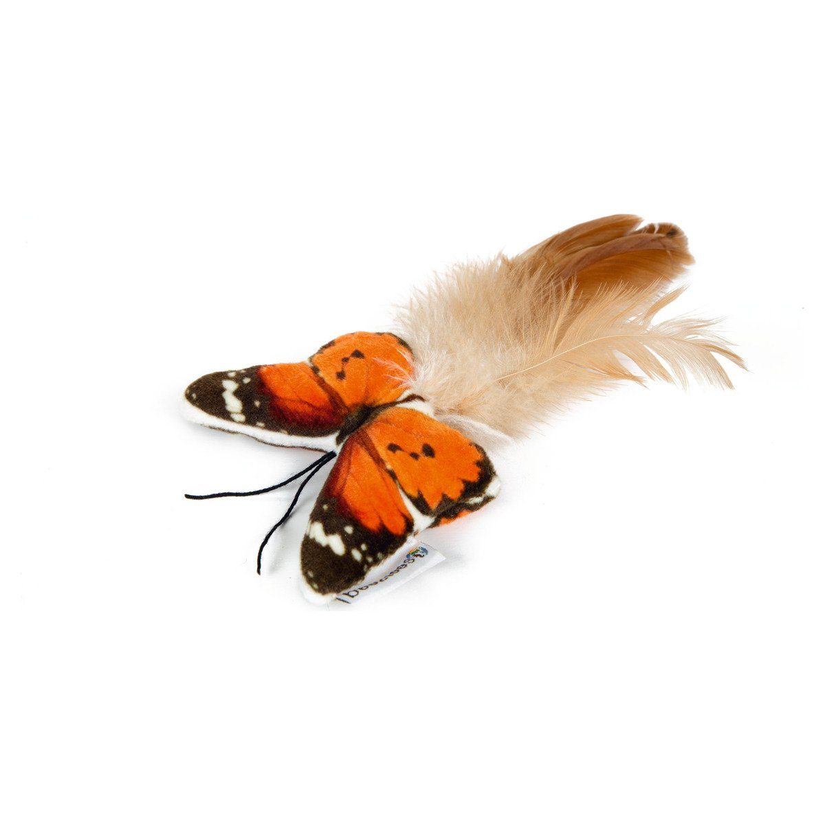 Beeztees Tierkuscheltier Katzenspielzeug Fligo Schmetterling orange günstig online kaufen