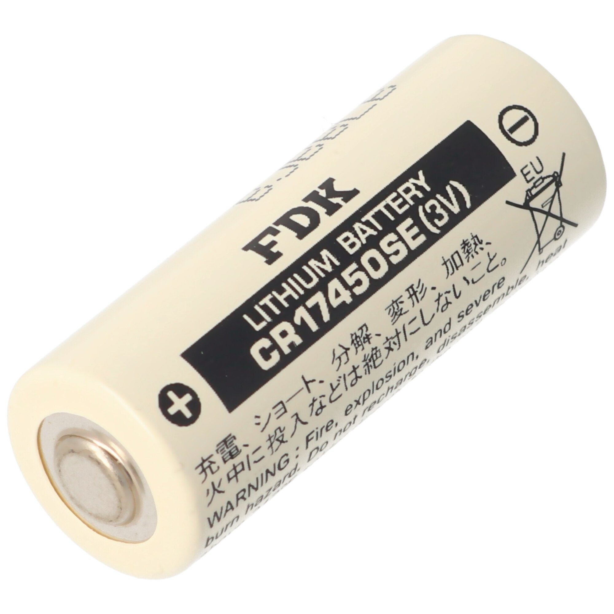 Sanyo Sanyo Lithium Batterie CR17450SE Size A, ohne Lötfahnen Batterie, (3,0 V)