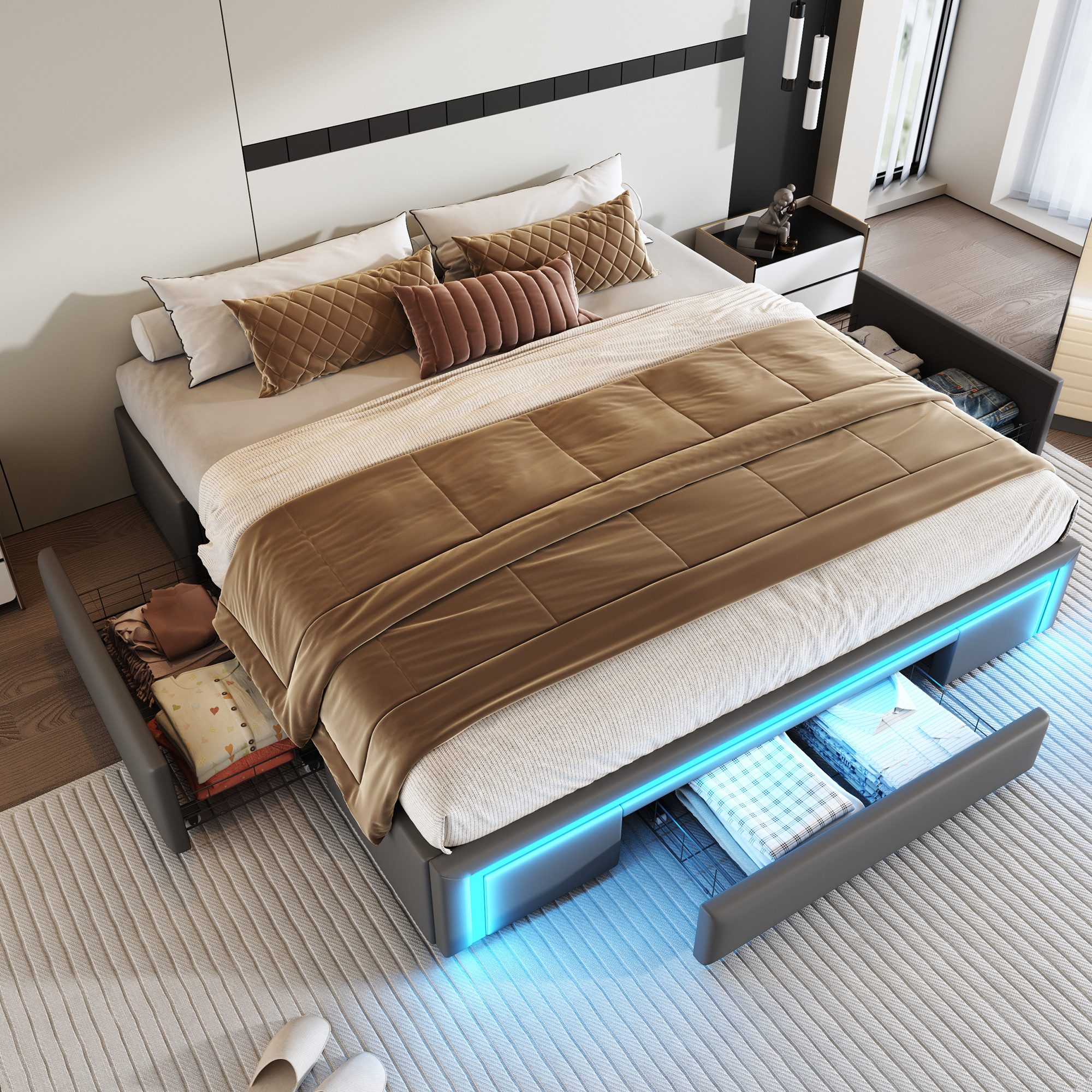 Flieks Polsterbett, Jugendbett Doppelbett 180x200cm ohne günstig online kaufen