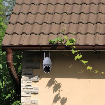 Retoo Überwachungskamera Außen IP WIFI Kamera Outdoor 1080P Netzwerk WLAN HD Überwachungskamera (Außenbereich, Set, Außenkamera, 32 GB Speicherkarte, AC-Adapter, Montageteile, Camera Outdoor, 360° FULL HD)