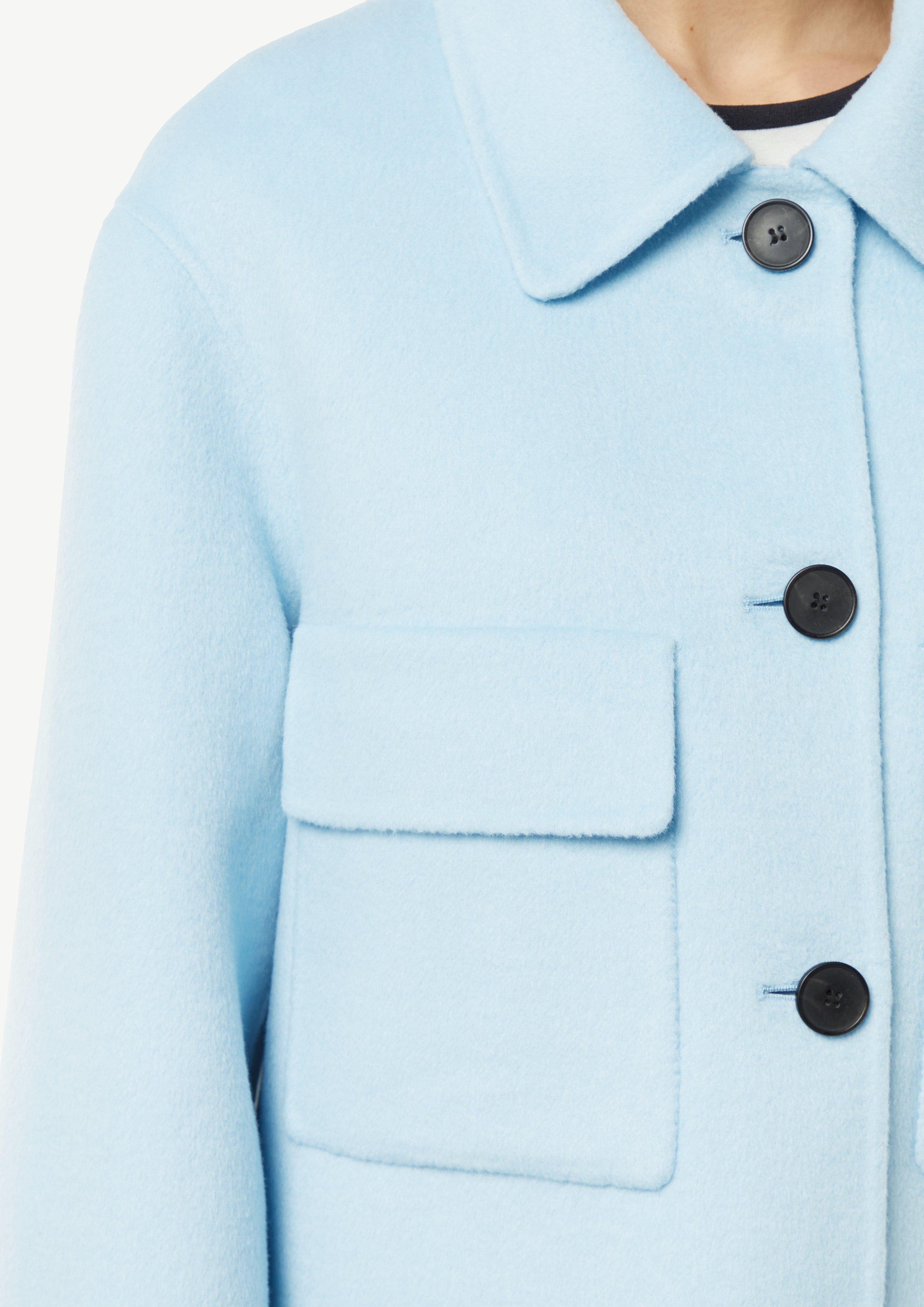 Comma Kurzjacke Weiche Hemdjacke aus Wollmix günstig online kaufen