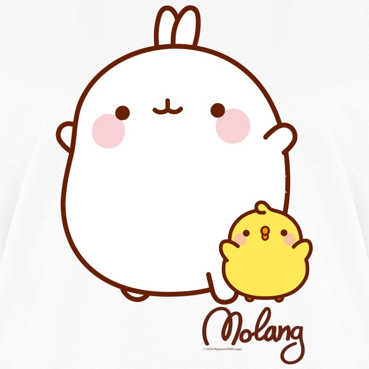 Spreadshirt T-Shirt Molang Piu Piu Freunde Frauen Premium T-Shirt (1-tlg)