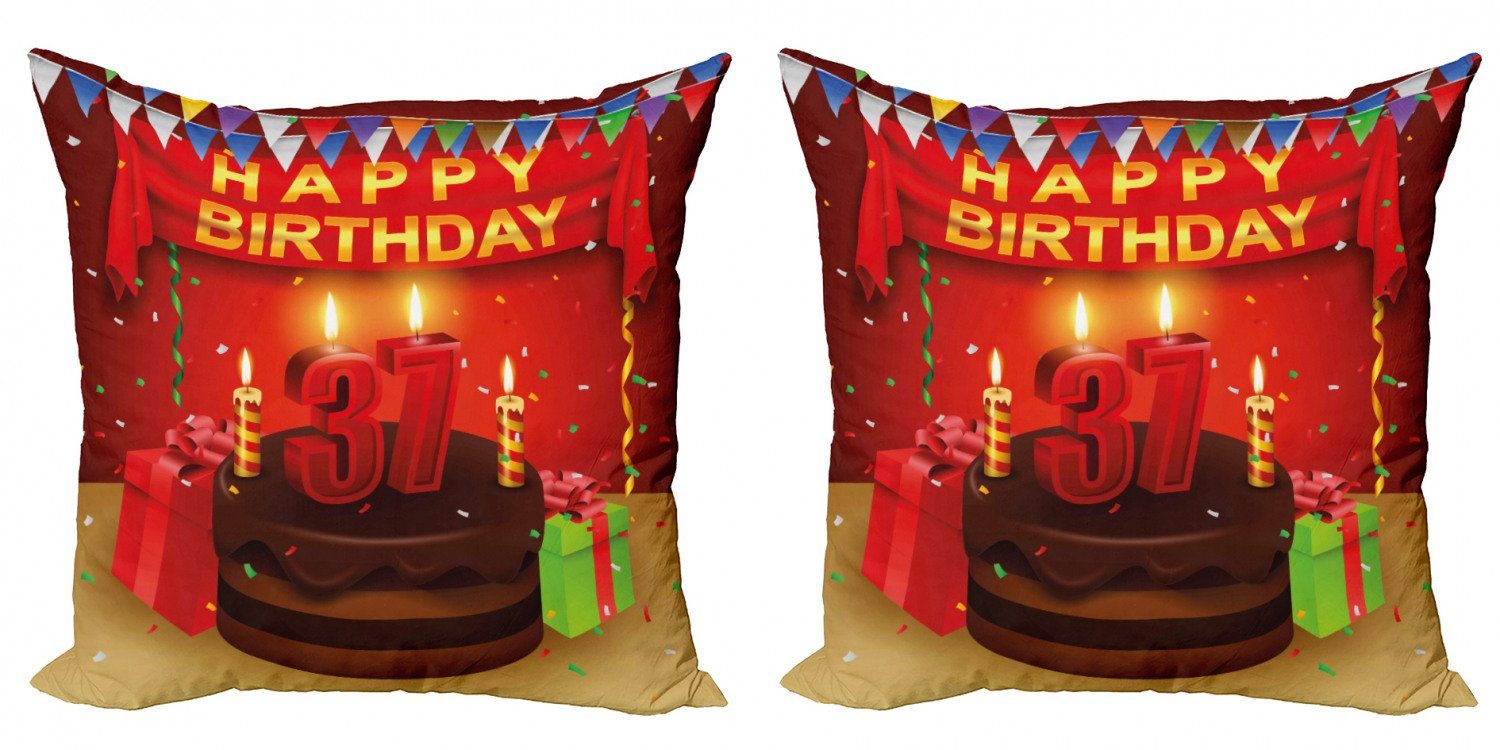 (2 Accent Kuchen-Ballone Abakuhaus Stück), Modern Bunt Doppelseitiger Kissenbezüge Digitaldruck,