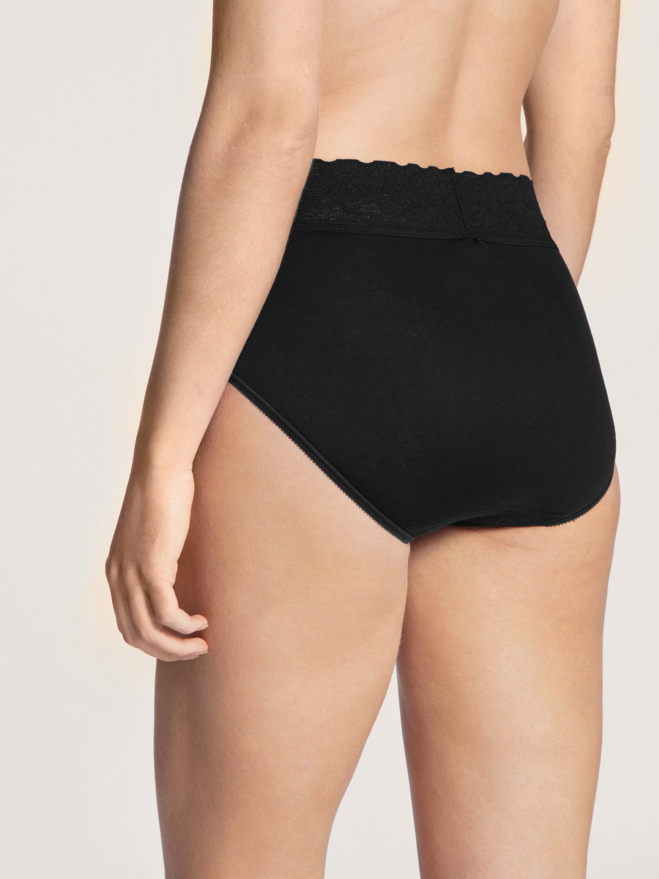 CALIDA Taillenslip Iconics Damen (1-St) aus 100% Baumwolle, mit Spitze