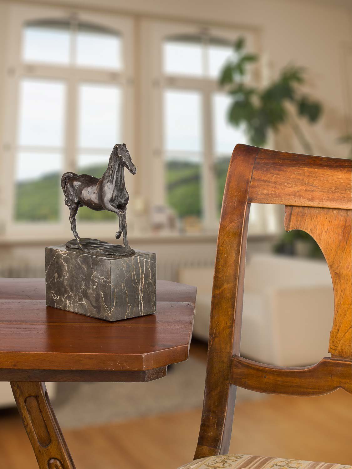 Aubaho Carvin Skulptur Kopie Repli Pferd Louis-Albert Bronze nach Bronzeskulptur Figur