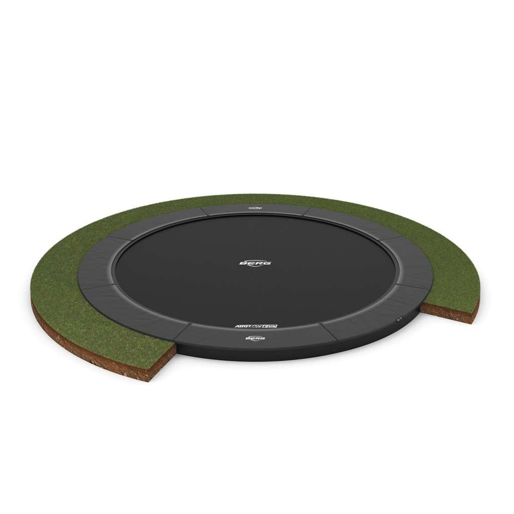 Berg Bodentrampolin SPORTS Rund 430 cm Elite FlatGround Grey / grau