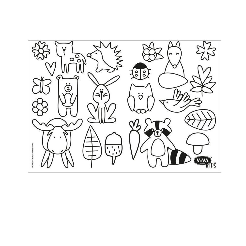 Viva Decor Kreativset Kids Window Color Set - Nordic Friends, (8-tlg)