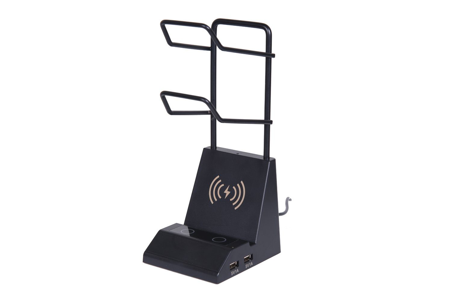 MIIGA Controller-Halterung Controller-Ständer Gaming-Ständer 2-in-1 Ladestation 2 USB-Anschlüsse, (1-tlg., 1-tlg Controller-Halterung, Integrierte Ladestation, 2 USB-Anschlussschlüsse)