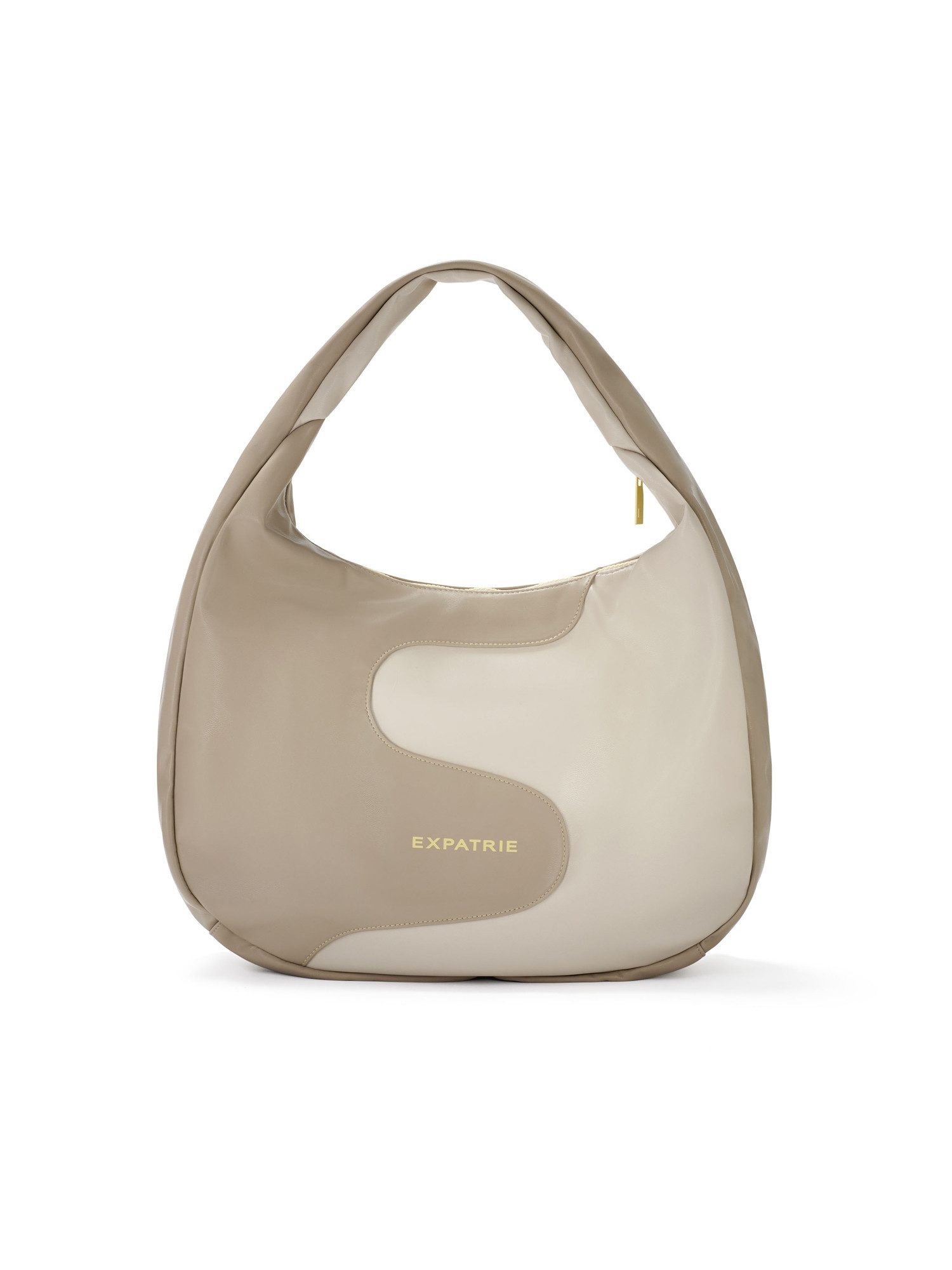 Expatrié Schultertasche Lina Zweifarbige Schultertasche für Damen (1-tlg), Große Tasche im slouchy Look, wasserabweisend