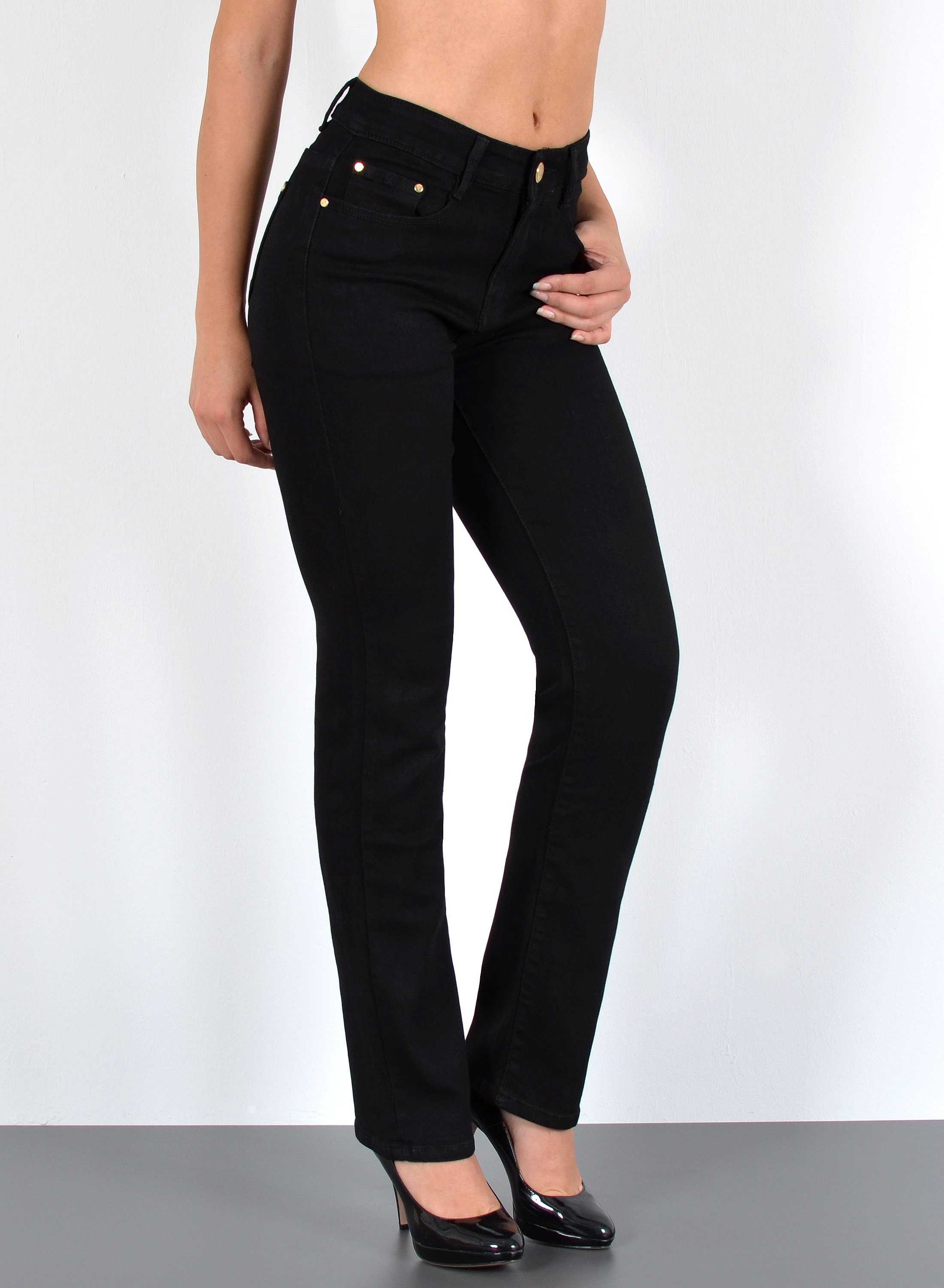 Schwarze Straight-Leg Jeans für Damen online kaufen | OTTO