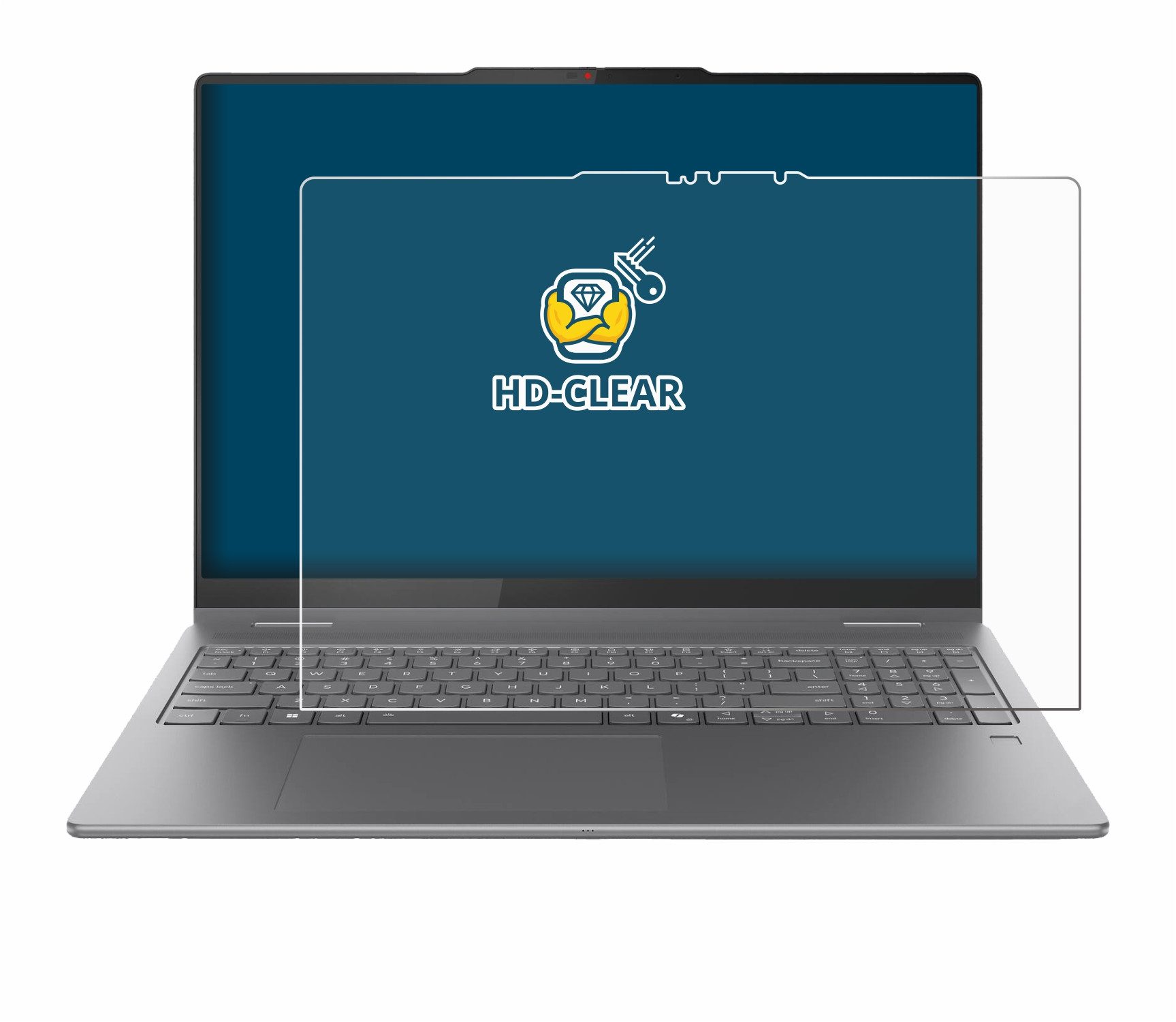 BROTECT Displayschutzfolie Schutzfolie für Lenovo Yoga 7a 2-in-1 Gen 11 16", Displayschutz Schutz Folie Klar Transparent