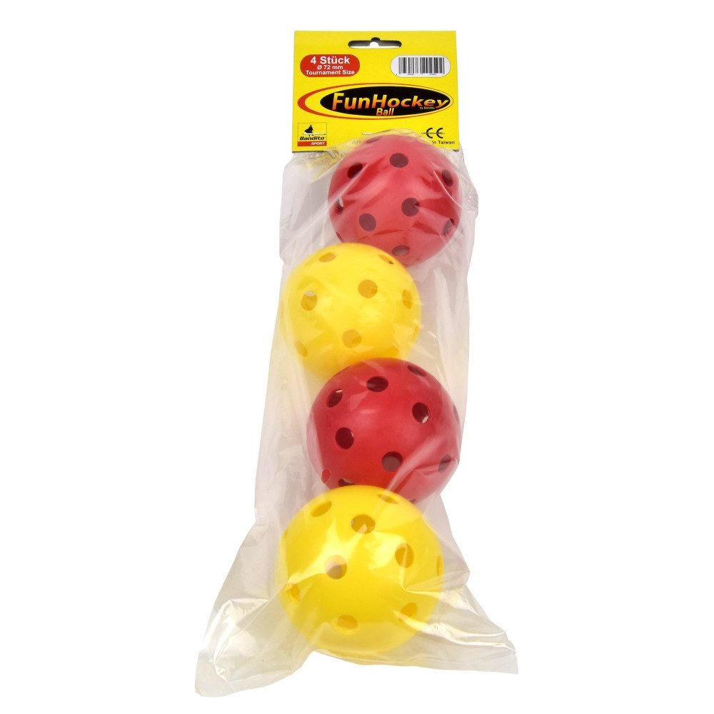 Bandito Floorballschläger FunHockey-Turnierball Set 4 St. für Schulsport & Freizeit.