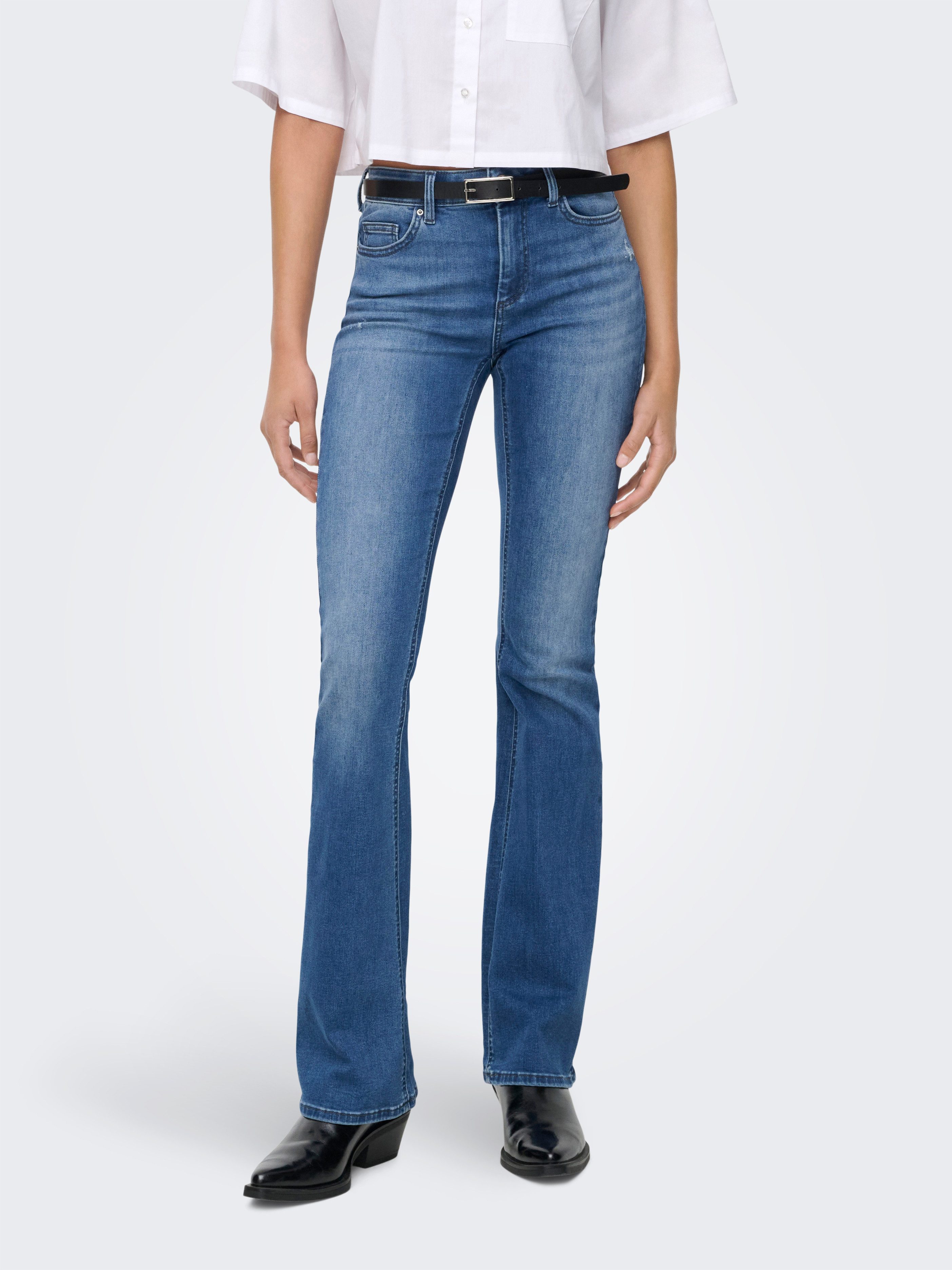 ONLY Bootcut-Jeans ONLBLUSH MID WAIST FLARED DNM BOX günstig online kaufen