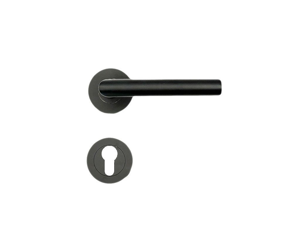 HPFloor Türbeschlag Drückergarnitur Nera Premium, Edelstahl schwarz