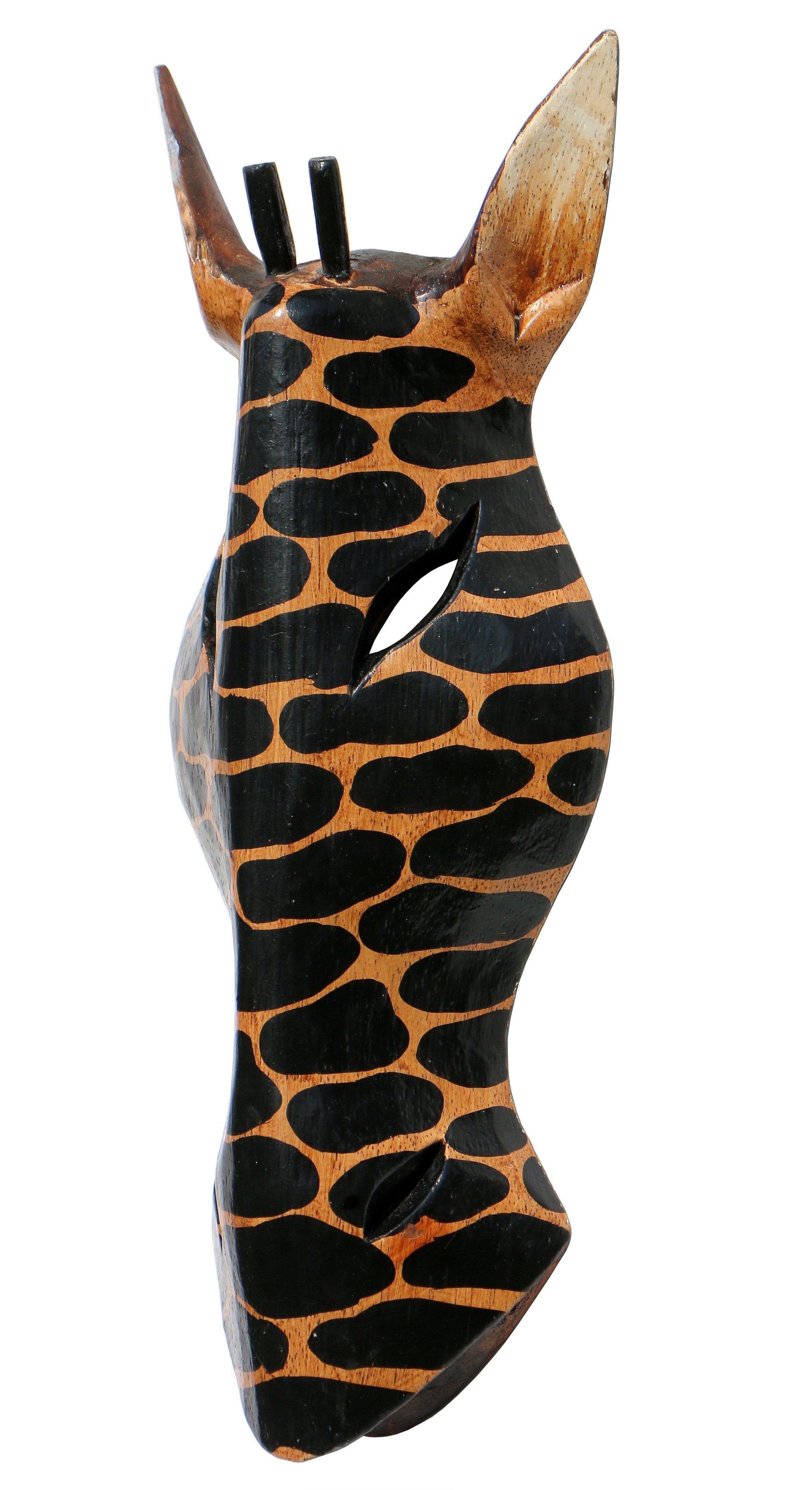 Wogeka Wanddekoobjekt Wand-Maske dunkle Giraffe 30 günstig online kaufen