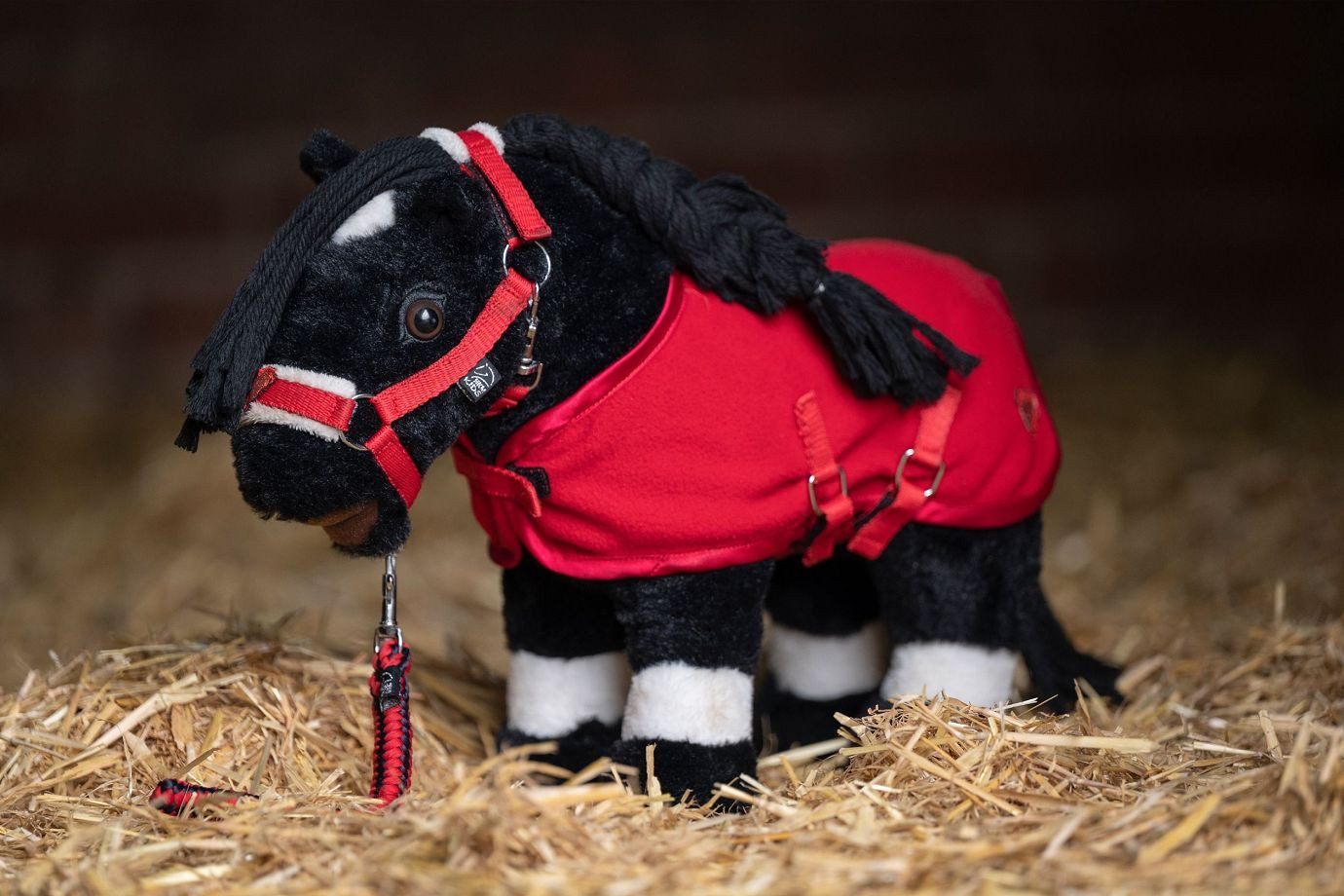 HKM Steckenpferd HKM Set Cuddle Pony verschiedene Farben Halfter, Strick und Decke