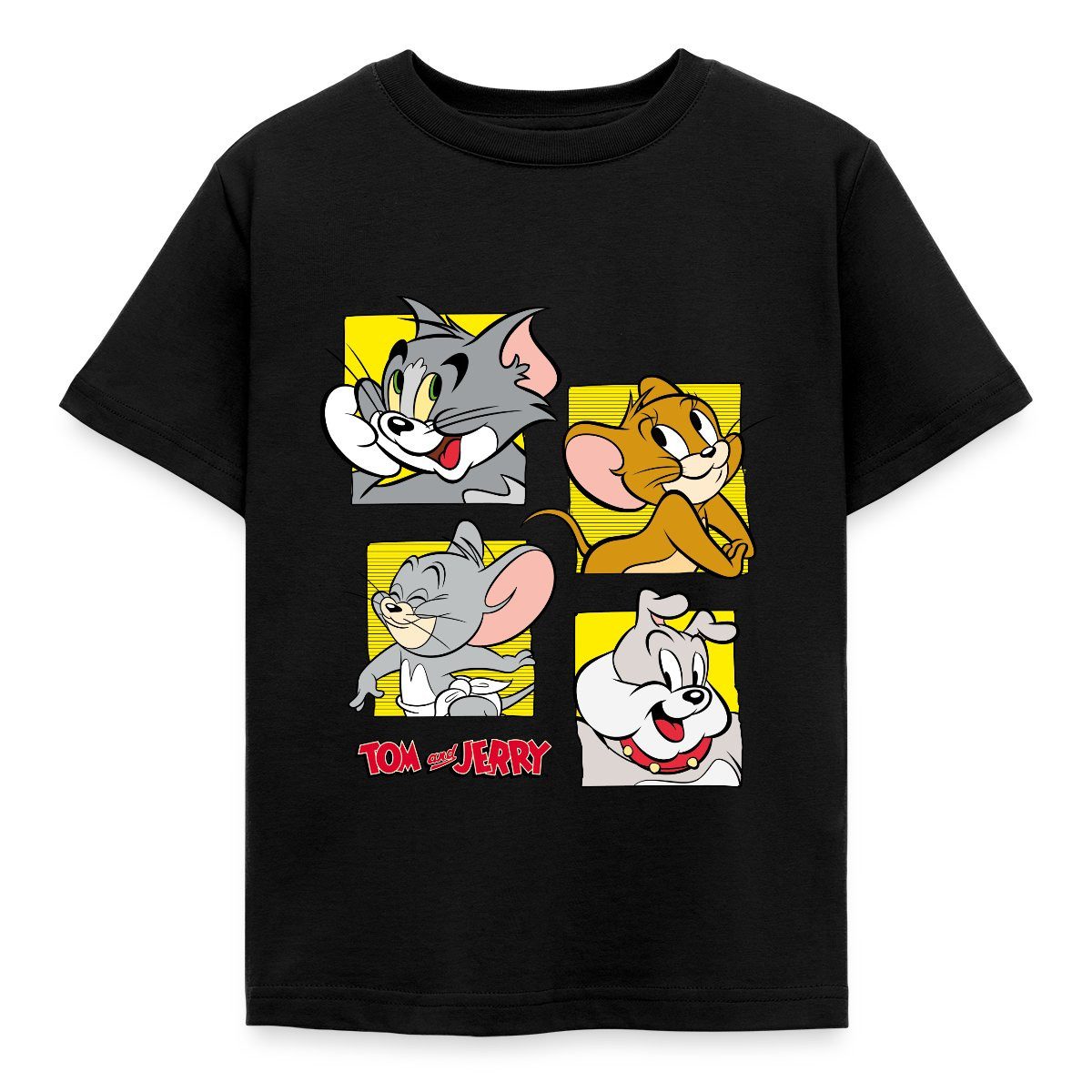 Spreadshirt T-Shirt Tom Und Jerry Vier Freunde Kinder T-Shirt (1-tlg) Fällt klein aus. Wir empfehlen, eine Größe größer zu bestellen.