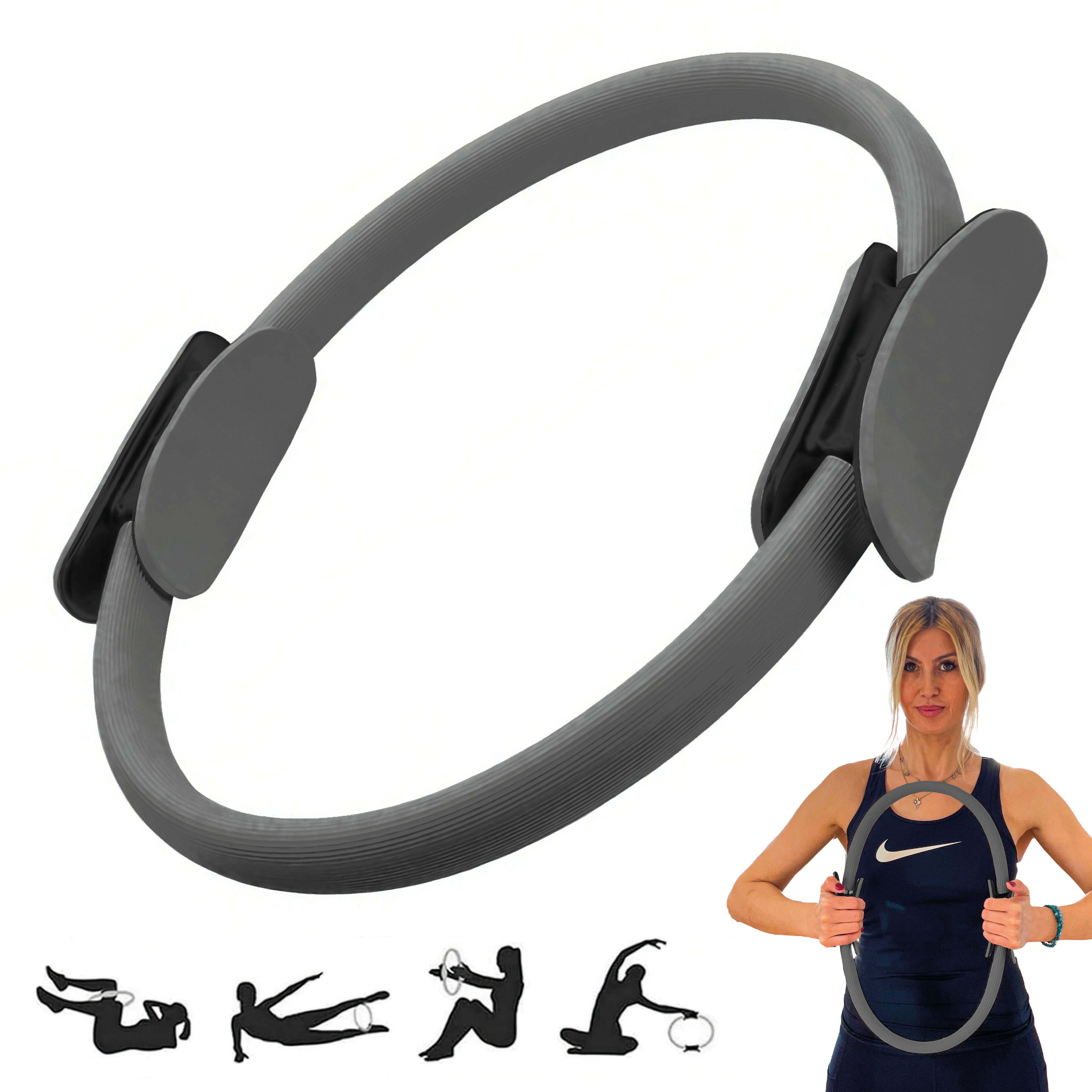 Winch Pilates-Ring PRO Preissieger, Premiumring für Ganzkörpertraining sowie Beine+Po (1-tlg), Ideal für jedes Geschlecht, jedes Alter und jedes Trainingslevel