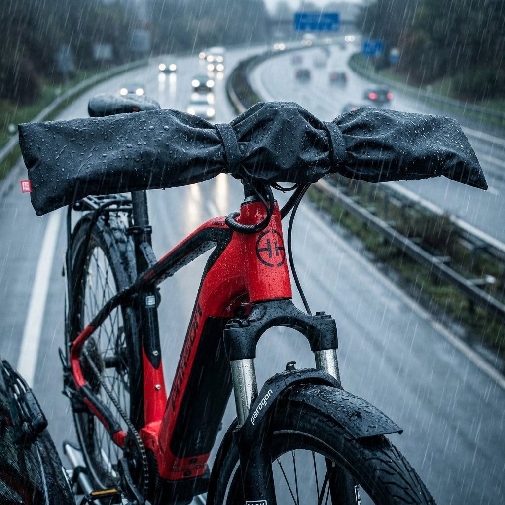 Fahrer Fahrradlenker Fahrer Lenkerschutz E-Bike Regenschutz Transportüberzug